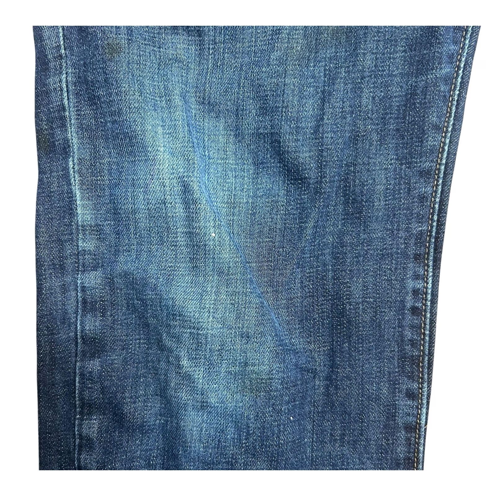J.Crew J.CREW Jeans Mens 32x34 The Bleecker Athletic Fit Straight Leg Dark Wash Read Read Reading? Size US 32 / EU 48 - 6 Thumbnail