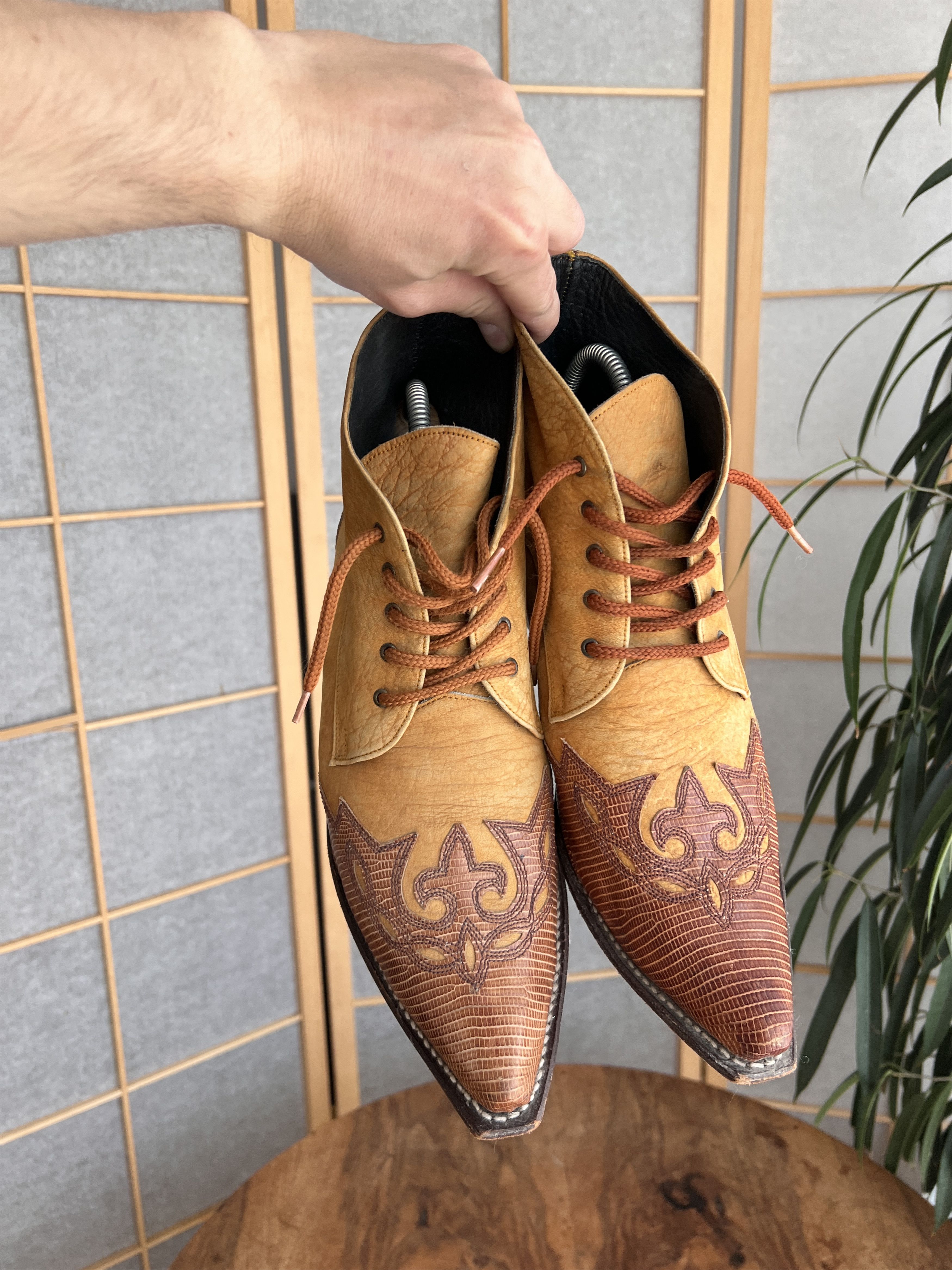 Vintage Vintage 2000s Cowboy western leather boots avant garde Size US 8.5 / EU 41-42 - 5 Thumbnail