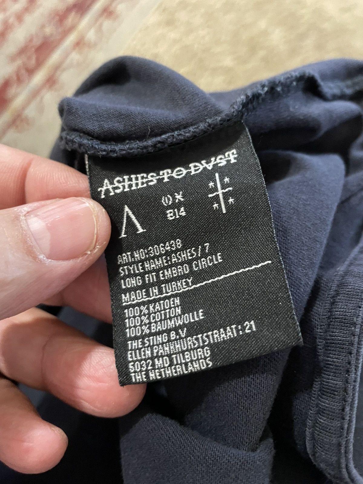Designer × Japanese Brand Ashes to Dust Long Fit Embro Circle t shirt Size US S / EU 44-46 / 1 - 11 Thumbnail