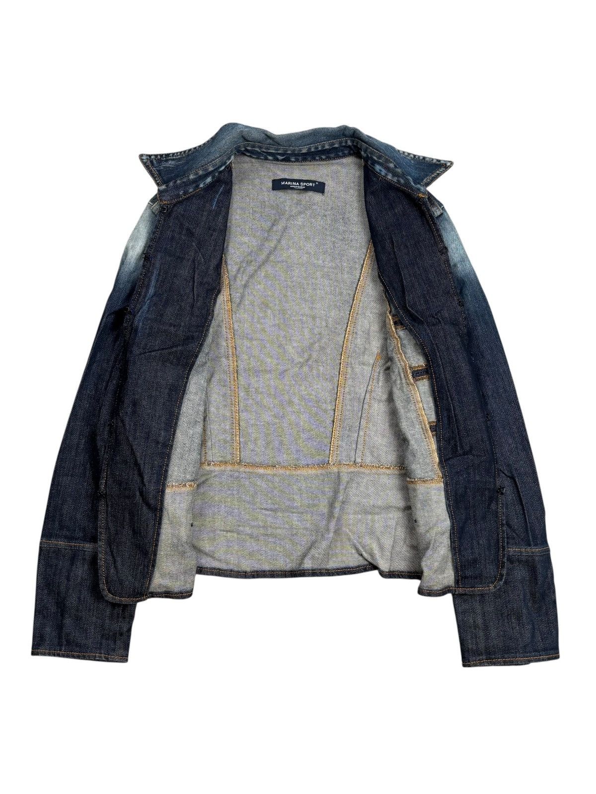 Ekam 2000s Marina Rinaldi - Napoleon Denim Jacket Size US M / EU 48-50 / 2 - 2 Thumbnail