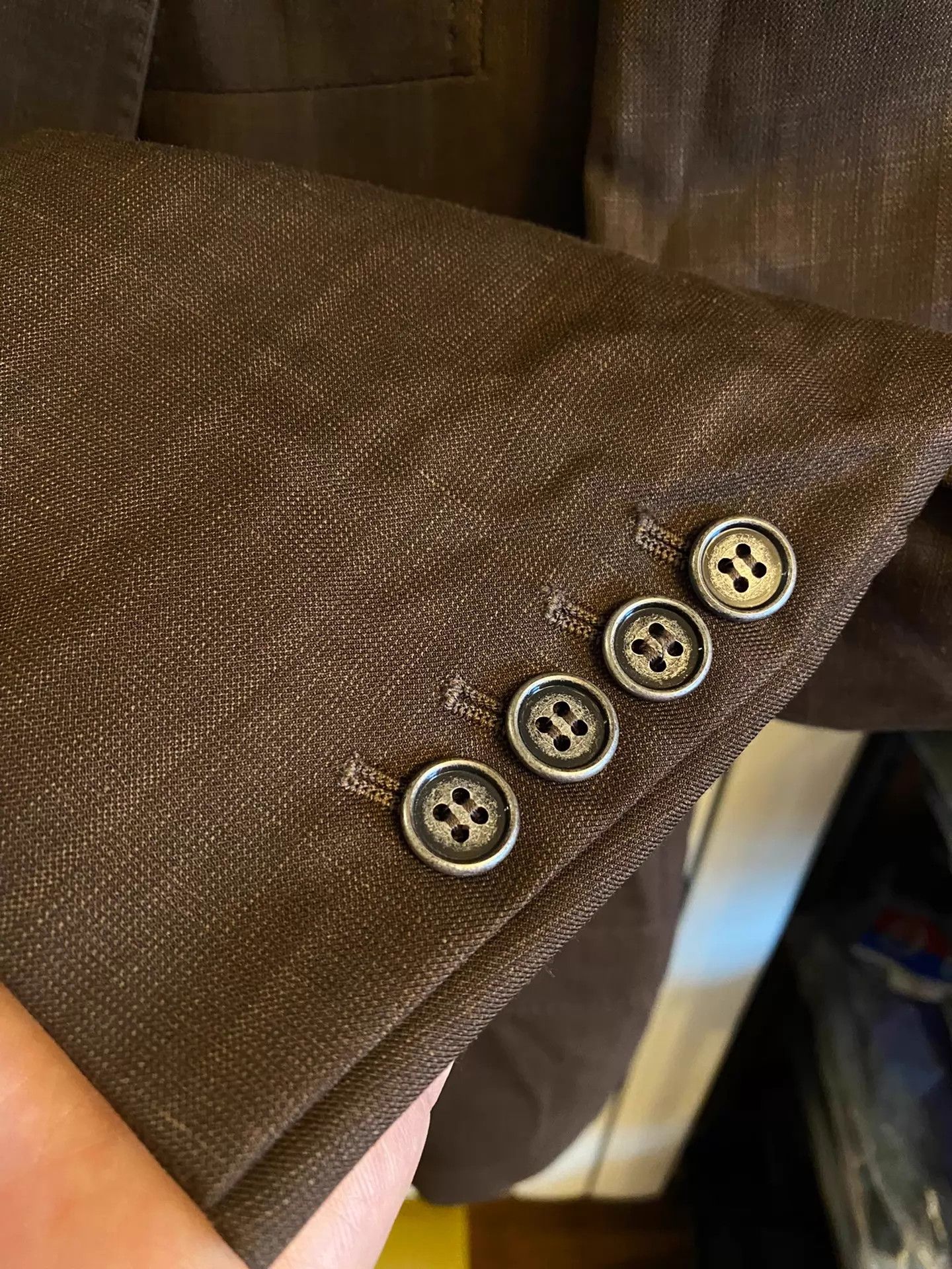 Brunello Cucinelli BC Men's Wool Linen Silk Blend Luxury Blazer - Authentic Size 50R - 4 Thumbnail