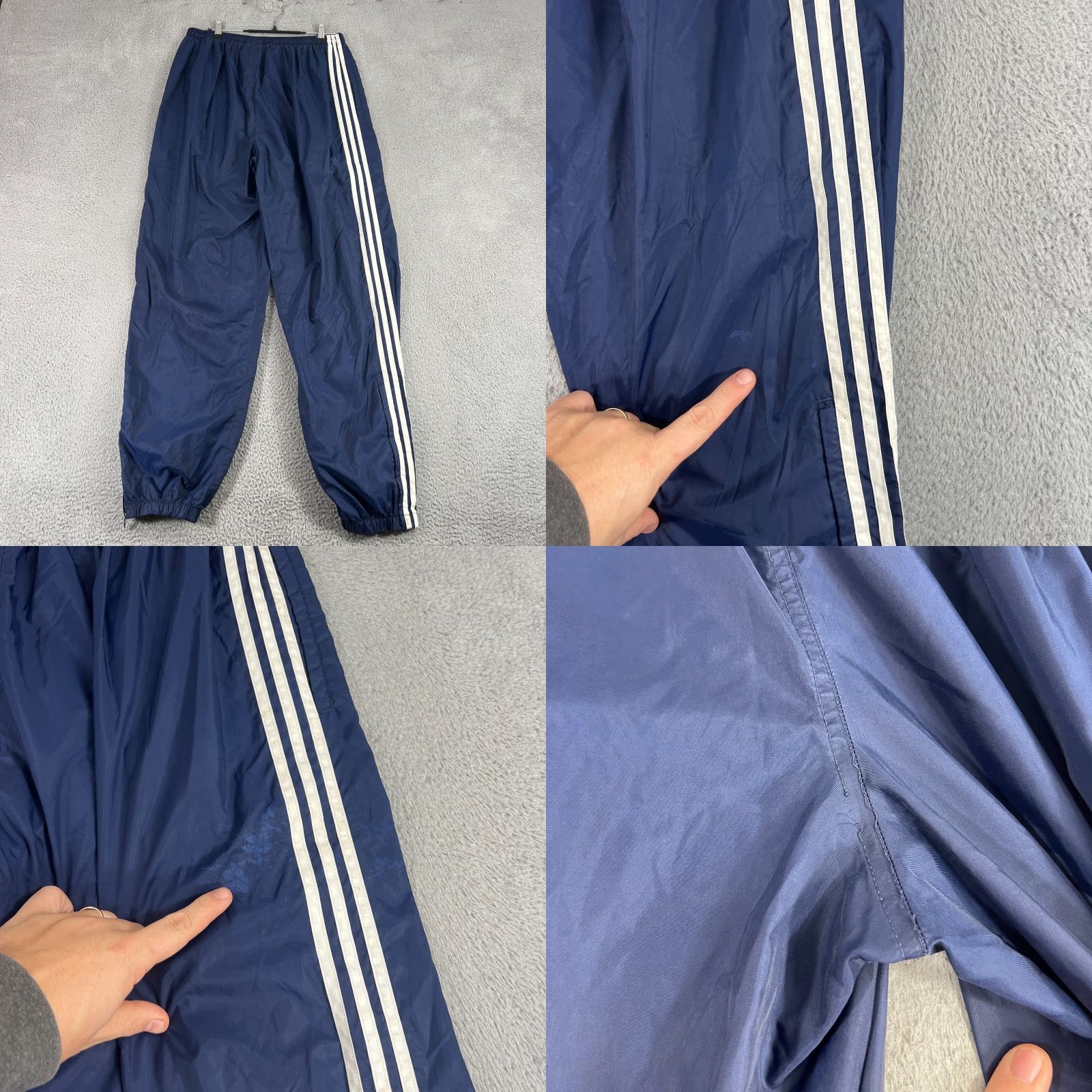 Adidas VINTAGE adidas Track Pants Mens XL Blue Windbreaker Jogger Y2K Track Pants Adidas Mens XL Blue Athleisure Classic Sports Pants Men Size US 36 / EU 52 - 9 Thumbnail