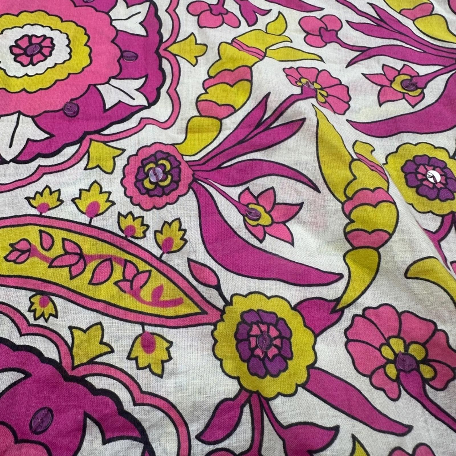 Other Tory Burch Floral Print 2 Long Sleeve Tunic Top Blouse Size XS / US 0-2 / IT 36-38 - 5 Thumbnail