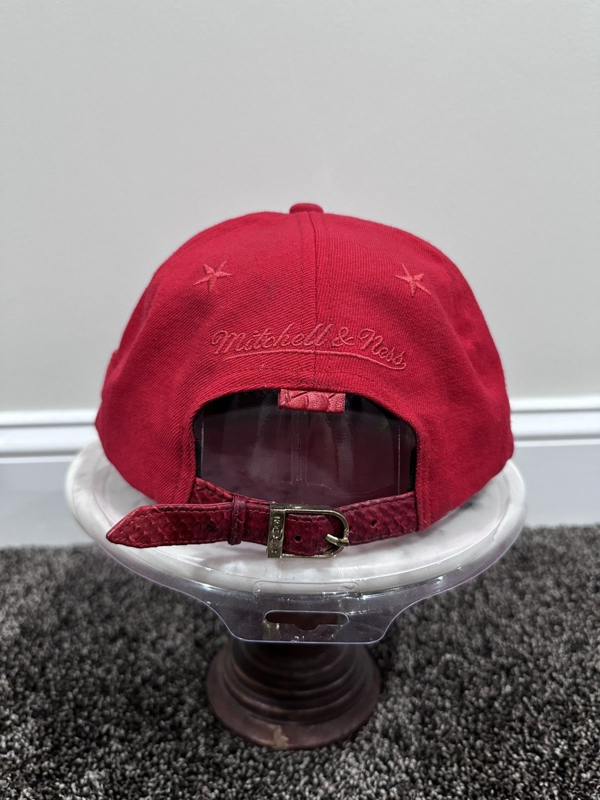 Just Don × Mitchell & Ness × Rsvp Gallery Just Don Mitchell & Ness MLS Chicago Fire Red Snakeskin Hat Size ONE SIZE - 3 Thumbnail