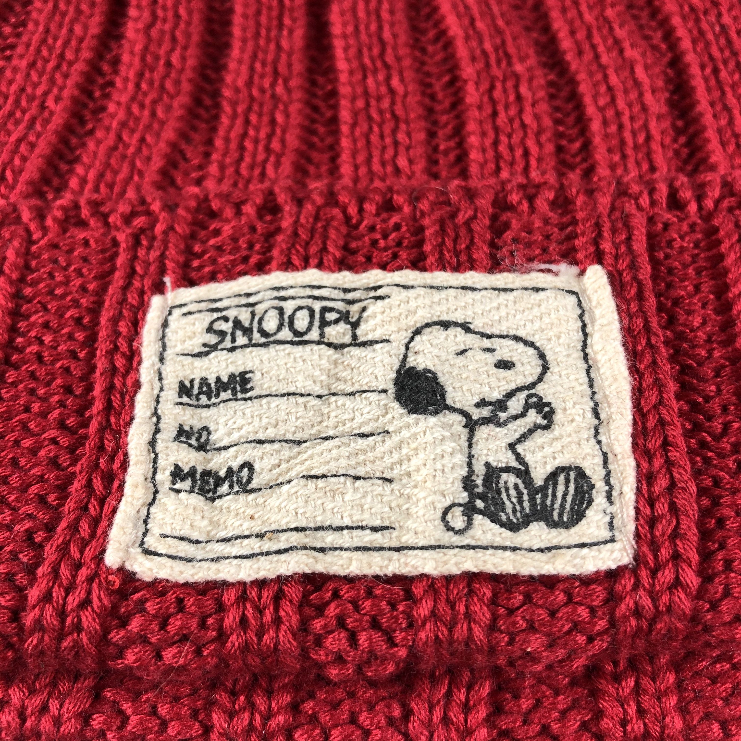 Vintage Snoopy Pleated Cotton Beanie Snowcap Snow Hat B651 Size ONE SIZE - 4 Thumbnail