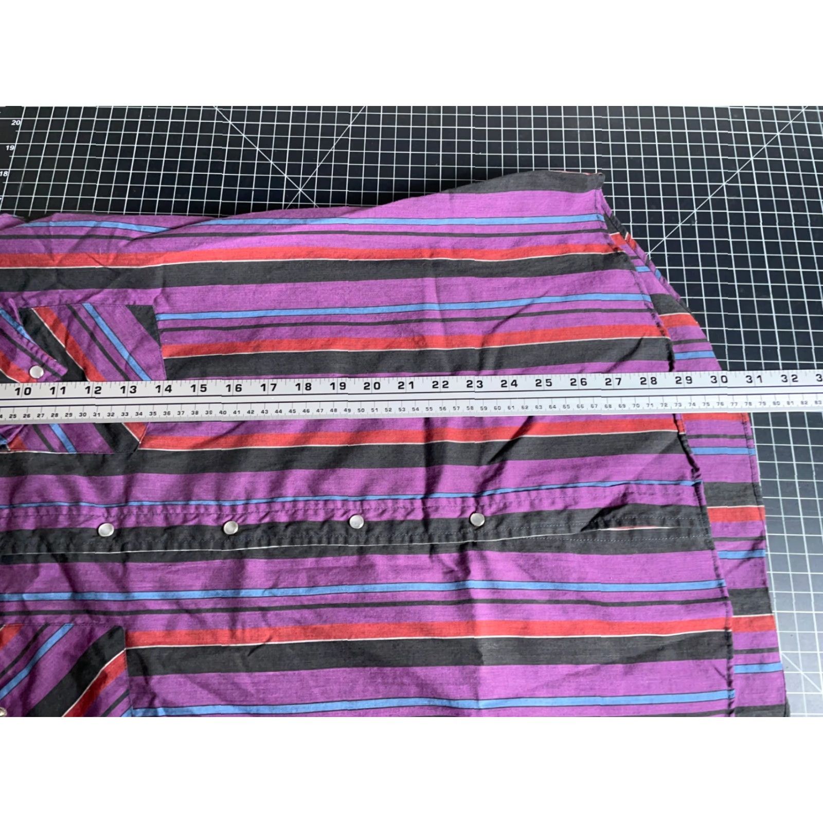 Vintage VINTAGE Ely Cattleman Shirt Mens M Purple Stripe Western Style Snap Button Cowboy Grunge 80s Retro Hipster Size US M / EU 48-50 / 2 - 6 Thumbnail
