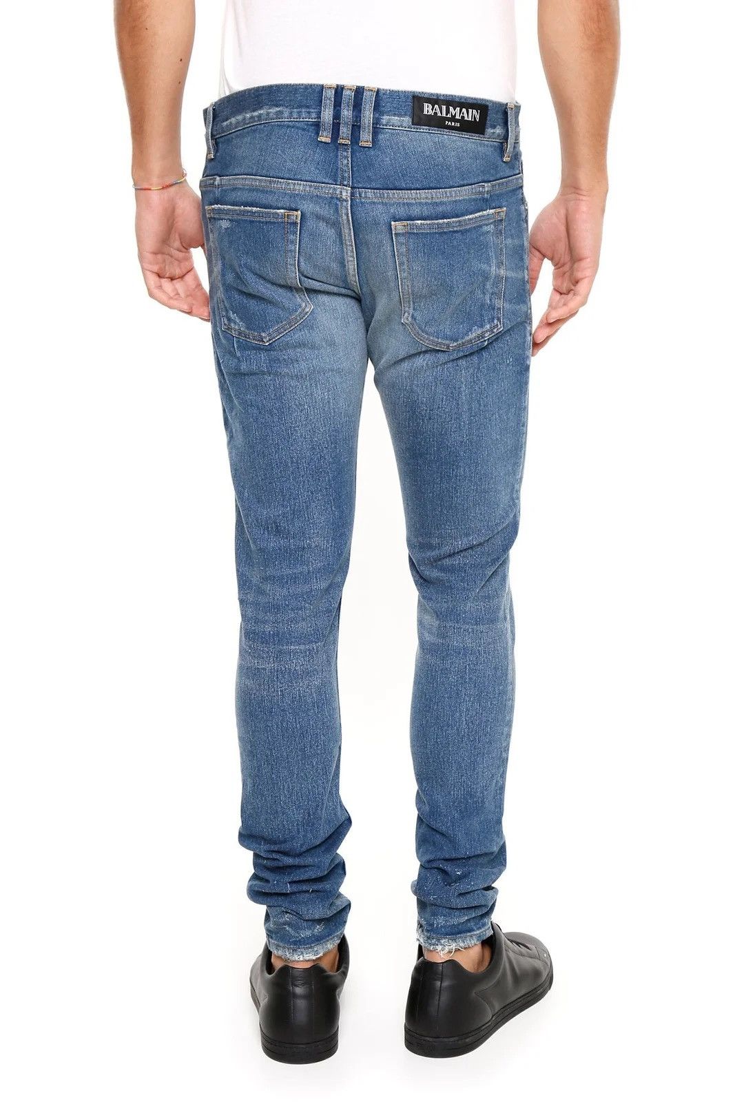 Balmain BALMAIN PARIS Distressed Skinny Jeans Size US 30 / EU 46 - 19 Thumbnail