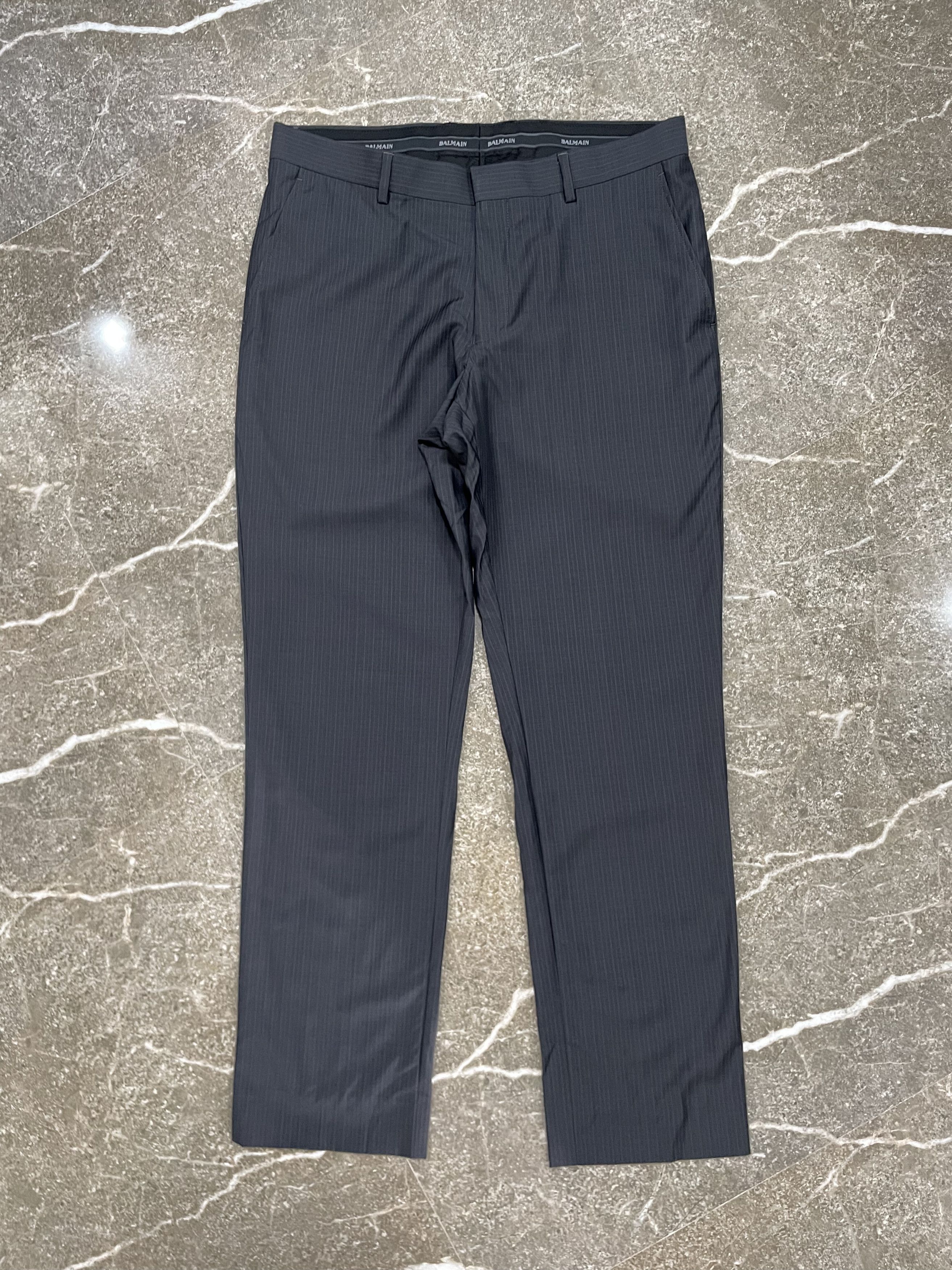 Balmain × Designer Balmain - Pinstripe Trouser Size US 34 / EU 50 - 1 Thumbnail