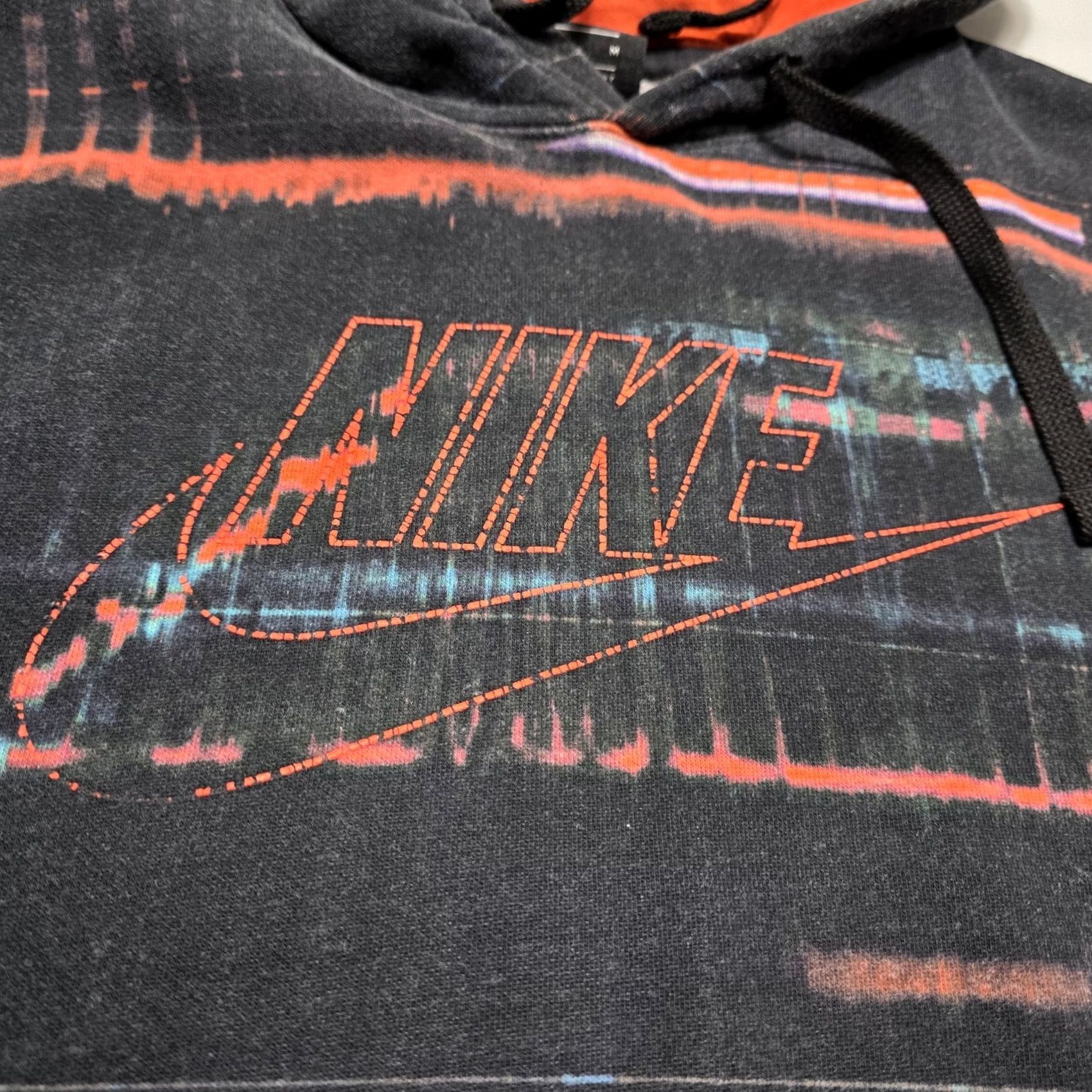 Nike Nike Hoodie Men's Medium Black Red Pullover Fleece Graphic CU3521-010 Size US M / EU 48-50 / 2 - 6 Thumbnail