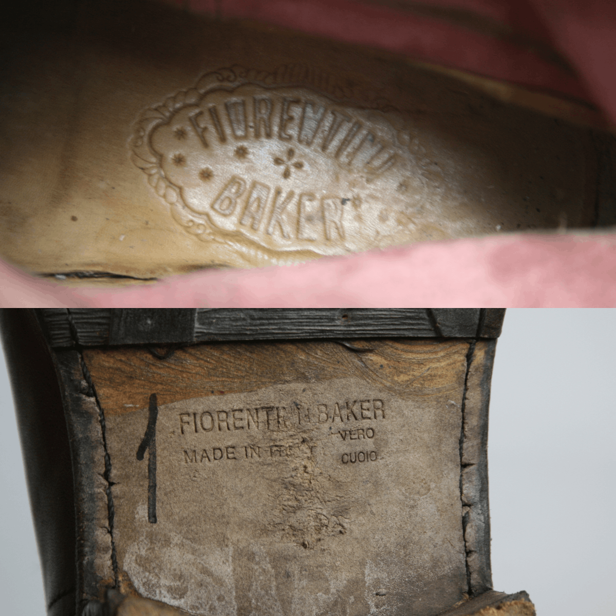 Fiorentini + Baker Biker Grunge Leather Ankle Boots Size US 7 / EU 40 - 13 Thumbnail