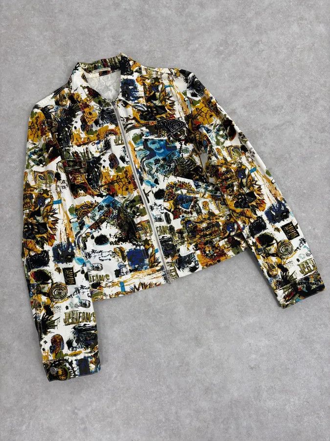 Jean Paul Gaultier SS2000 Jean Paul Gaultier Basquiat Zip-up White Jacket Size XS / US 0-2 / IT 36-38 - 4 Thumbnail