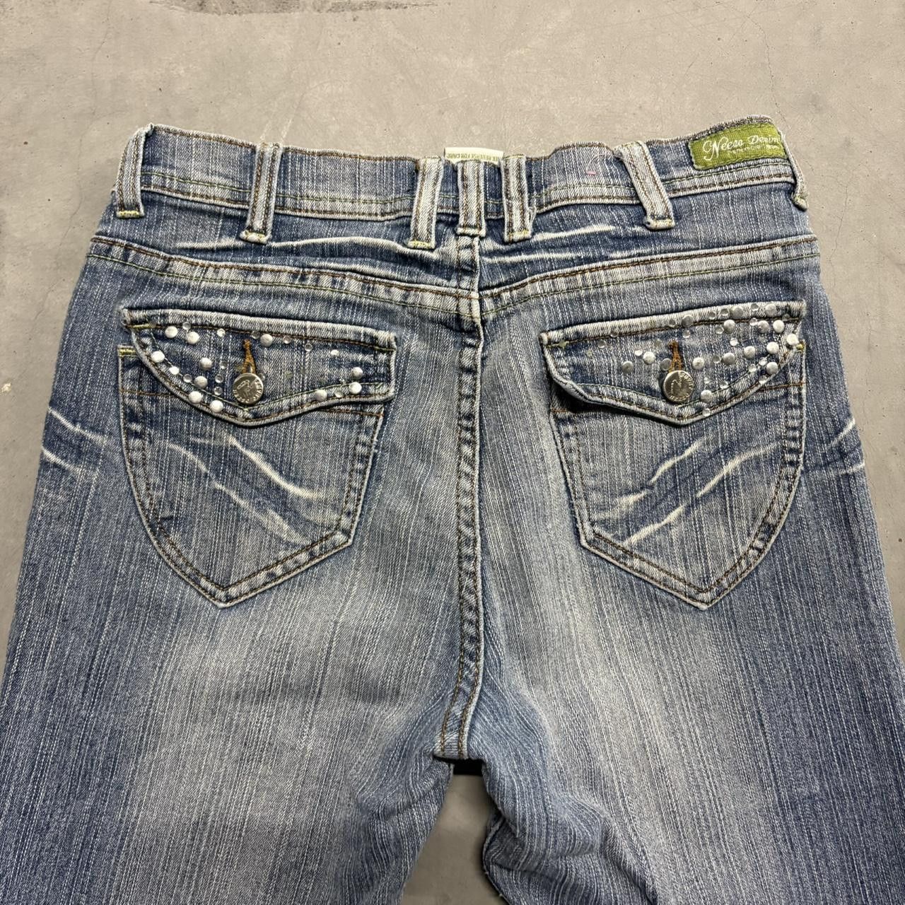 Japanese Brand × Vintage Crazy Vintage Y2K/2000s Bootcut Flare Light Wash Denim Jeans! Size US 28 / EU 44 - 5 Thumbnail