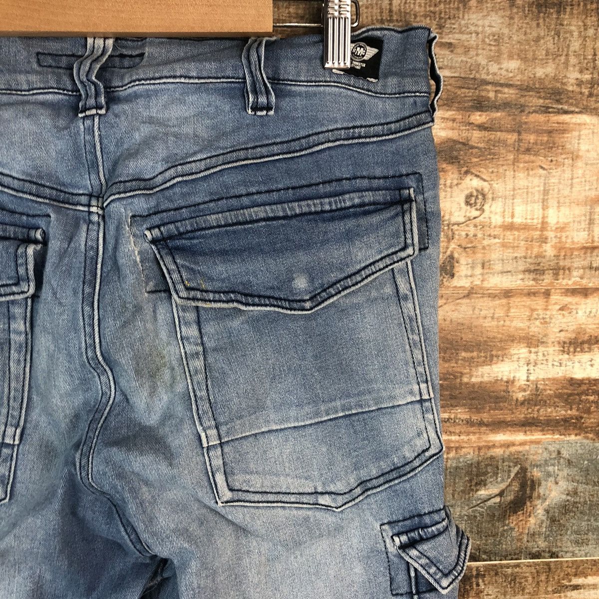 Japanese Brand Blue Monster vintage thrashed tactical Denim Pants #A2090 Size US 32 / EU 48 - 19 Thumbnail