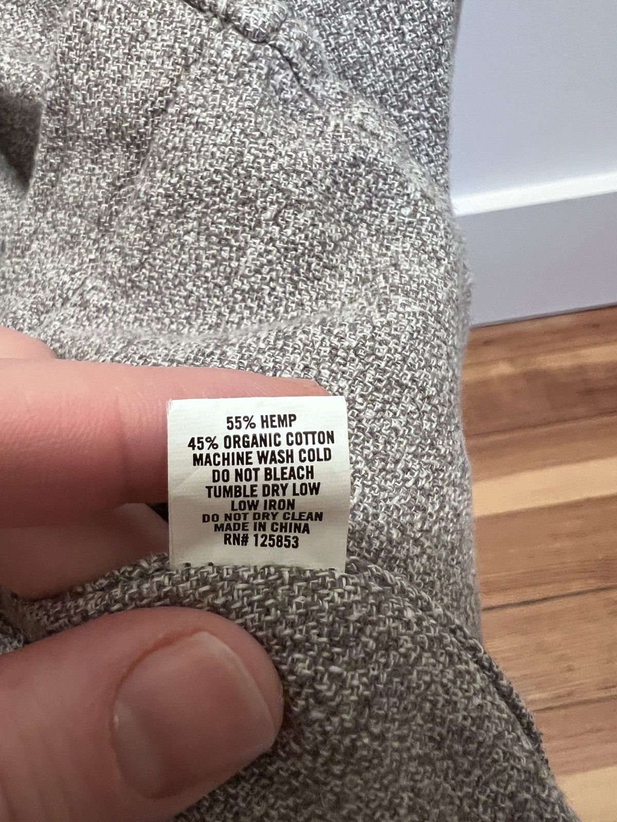 Taylor Stitch Jack in Ash Grey Hemp Melange Size US S / EU 44-46 / 1 - 4 Thumbnail