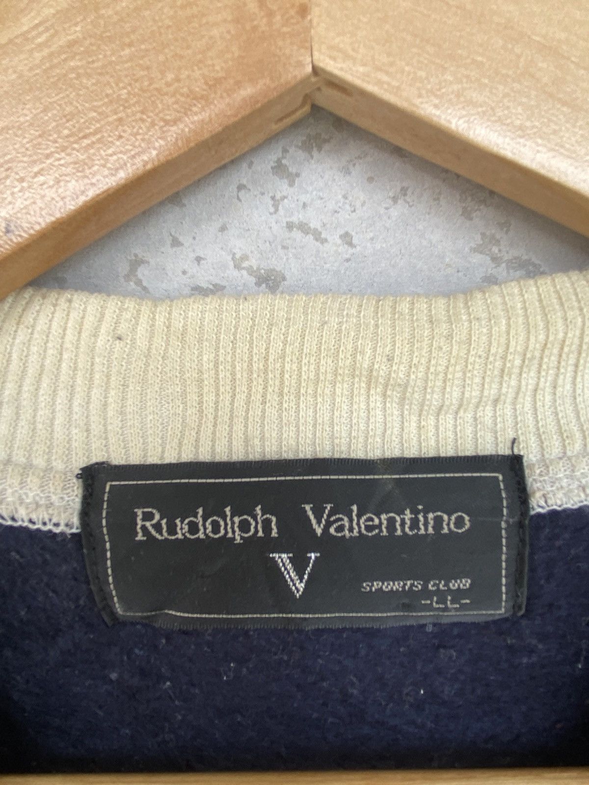 Other Vintage Rudolph Valentino Small Embroidered Navy Blue Size L / US 10 / IT 46 - 5 Thumbnail