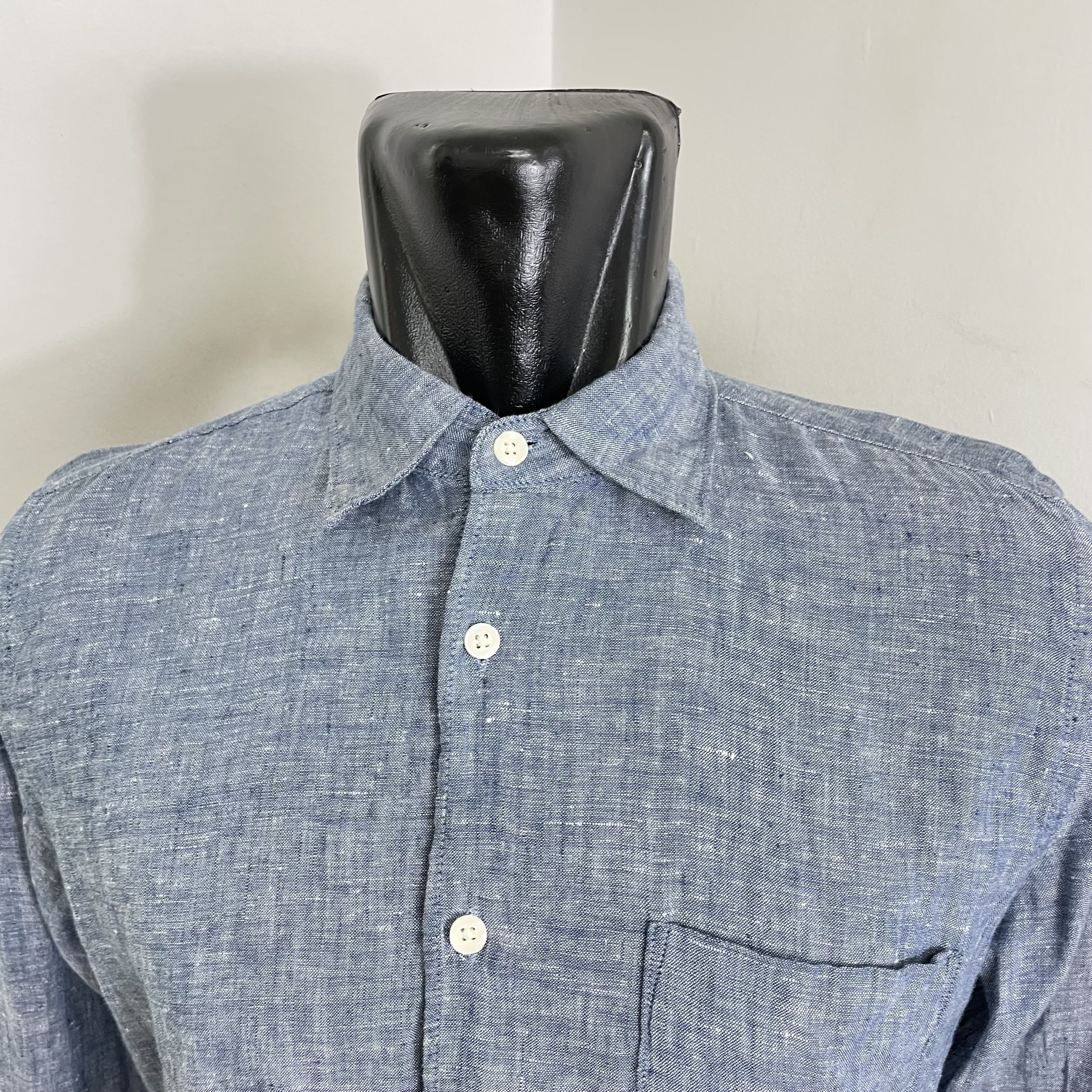 Japanese Brand × Uniqlo ⭐️SALE⭐️ [M] UNIQLO JAPAN LINEN COTTON SHIRT Size US M / EU 48-50 / 2 - 2 Thumbnail