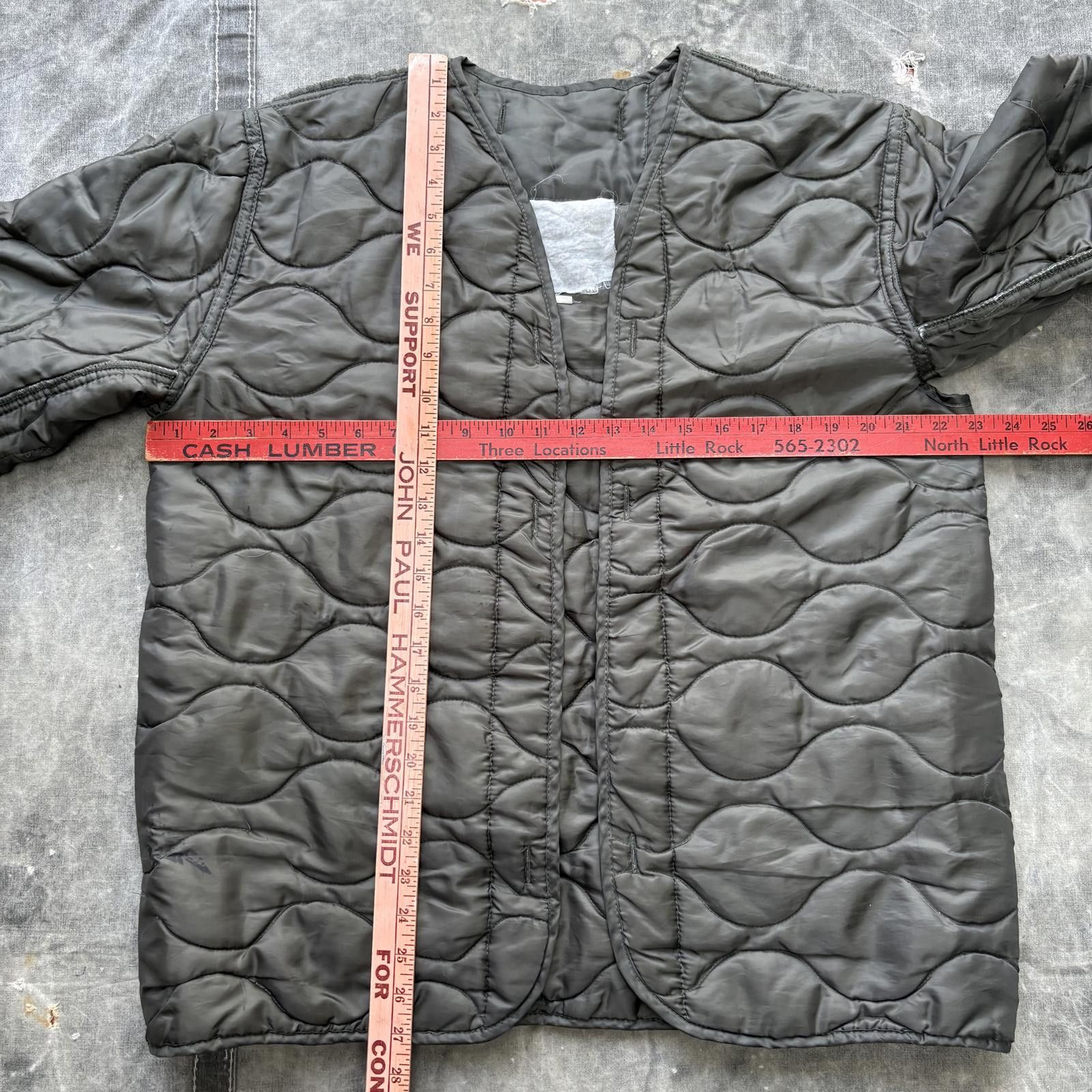 Vintage Vintage 80s Green Military Quilted Grunge M65 Jacket Liner Size US S / EU 44-46 / 1 - 3 Thumbnail