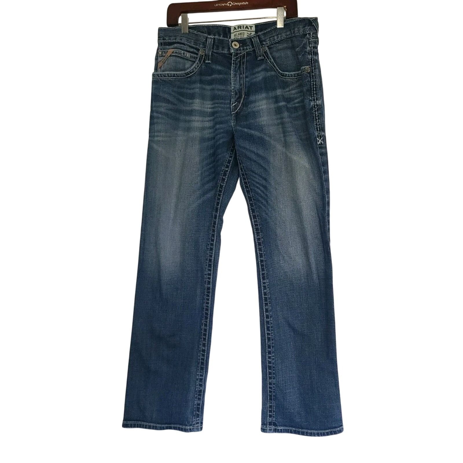 Ariat Ariat Mens M4 Low Rise Relaxed Adkins Bootcut Jeans 33 X 32 Size US 33 - 3 Thumbnail