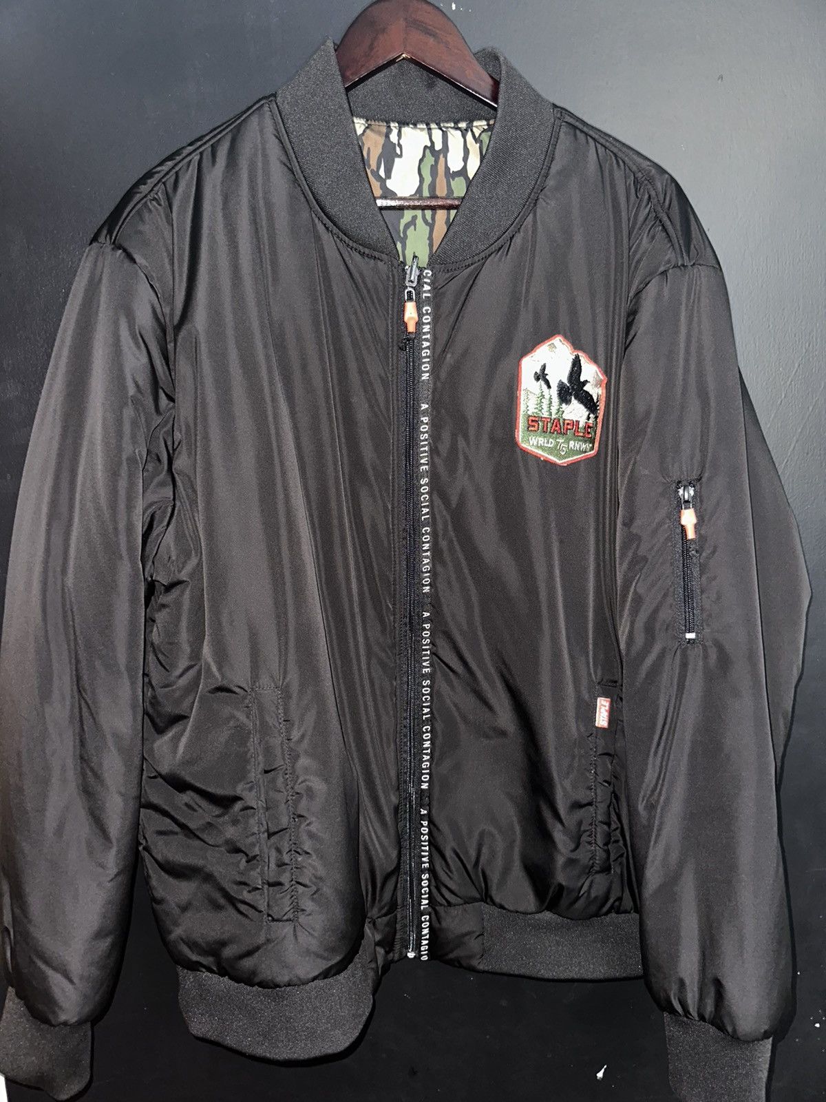 Staple Staple Reversible Bomber Jacket Size US L / EU 52-54 / 3 - 2 Thumbnail