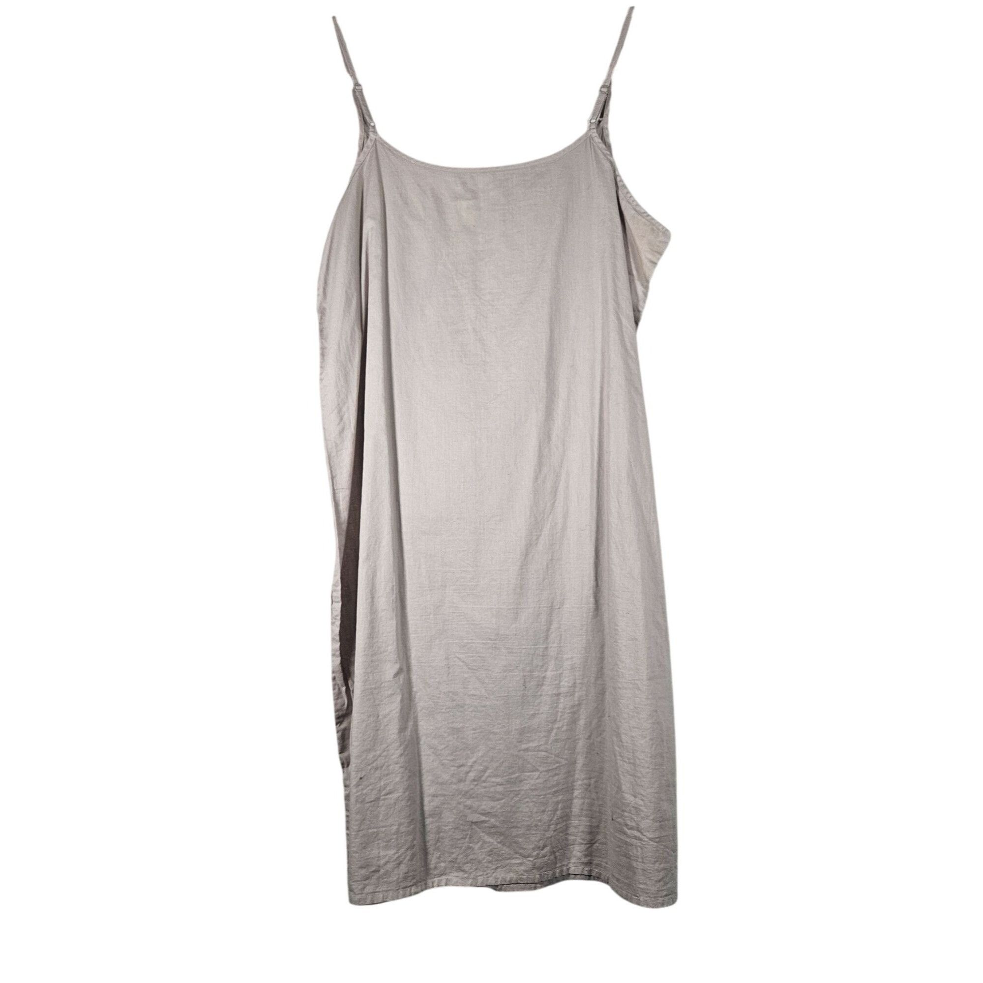 Other Neutral Virgin Wool Linen S Slip Dress Minimalist Quiet Luxu Size S / US 4 / IT 40 - 3 Thumbnail