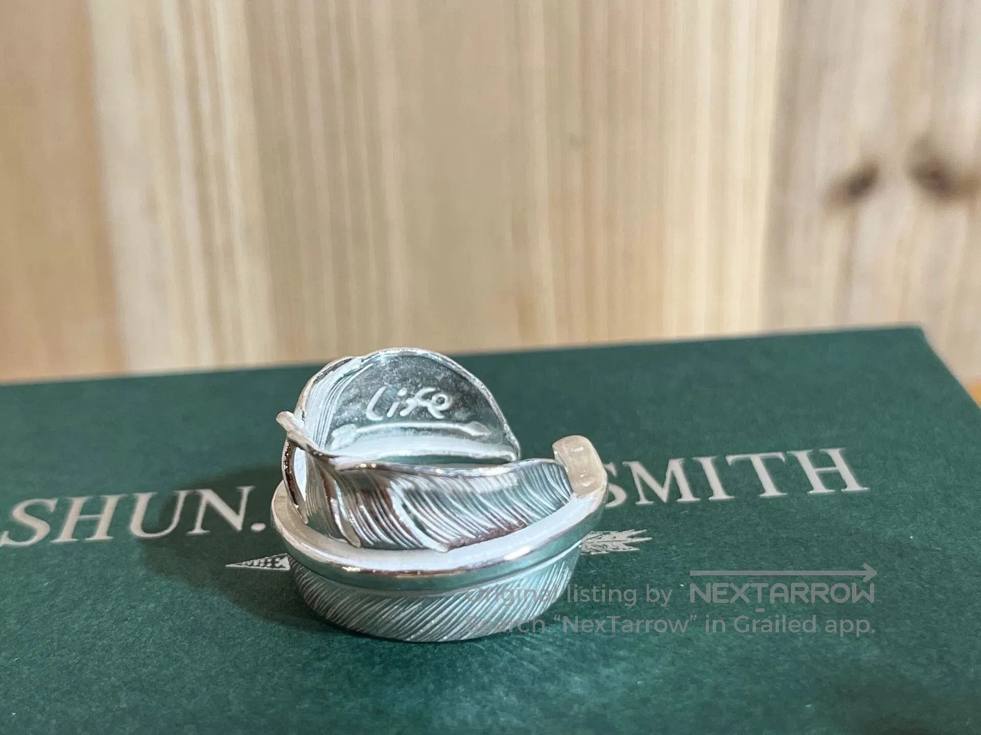 Takumi shun smith feather ring in silver. Size ONE SIZE - 7 Thumbnail