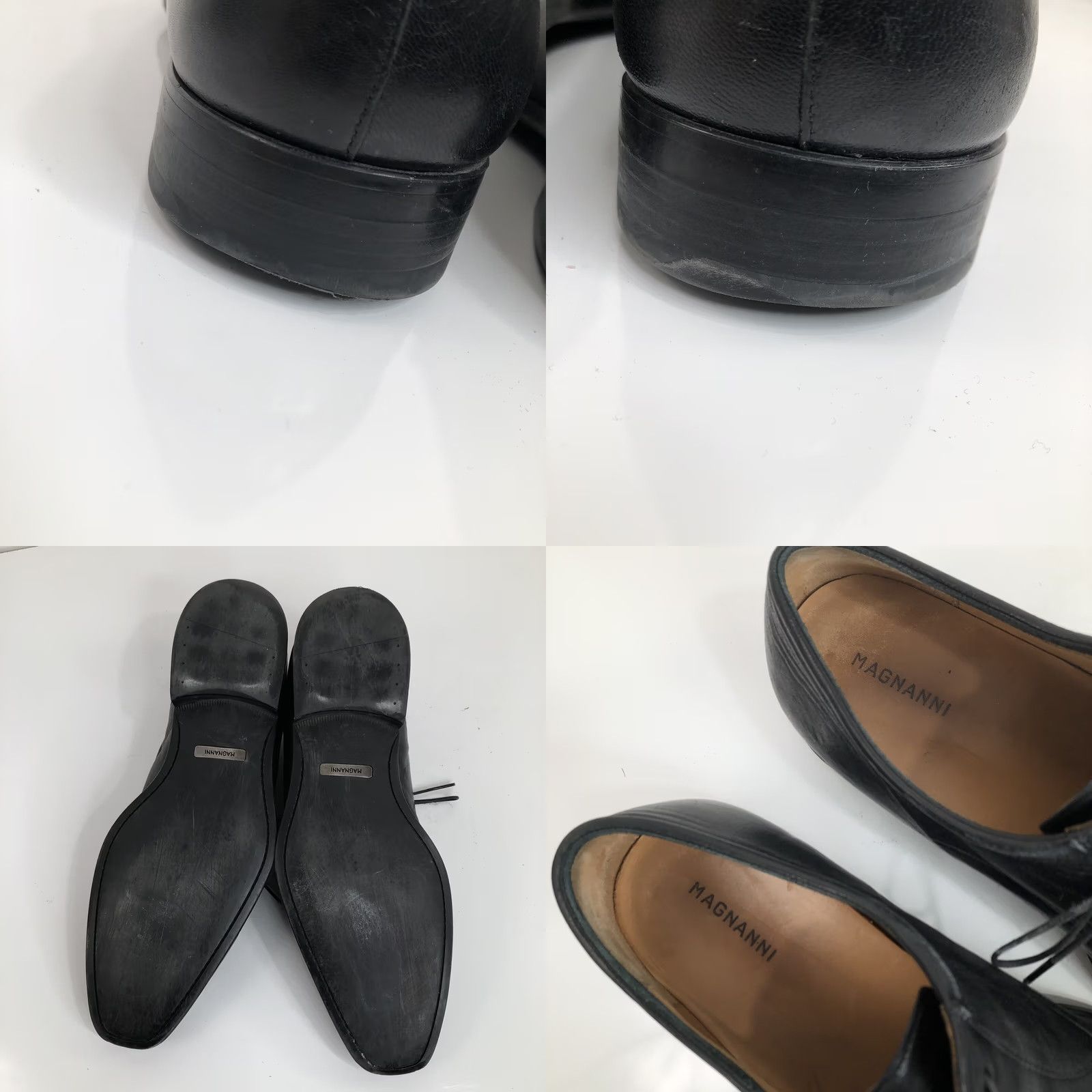 Magnanni MAGNANNI Leather Shoes Black 11.5 D Oxford Cap Toe Mens Size ONE SIZE - 8 Thumbnail