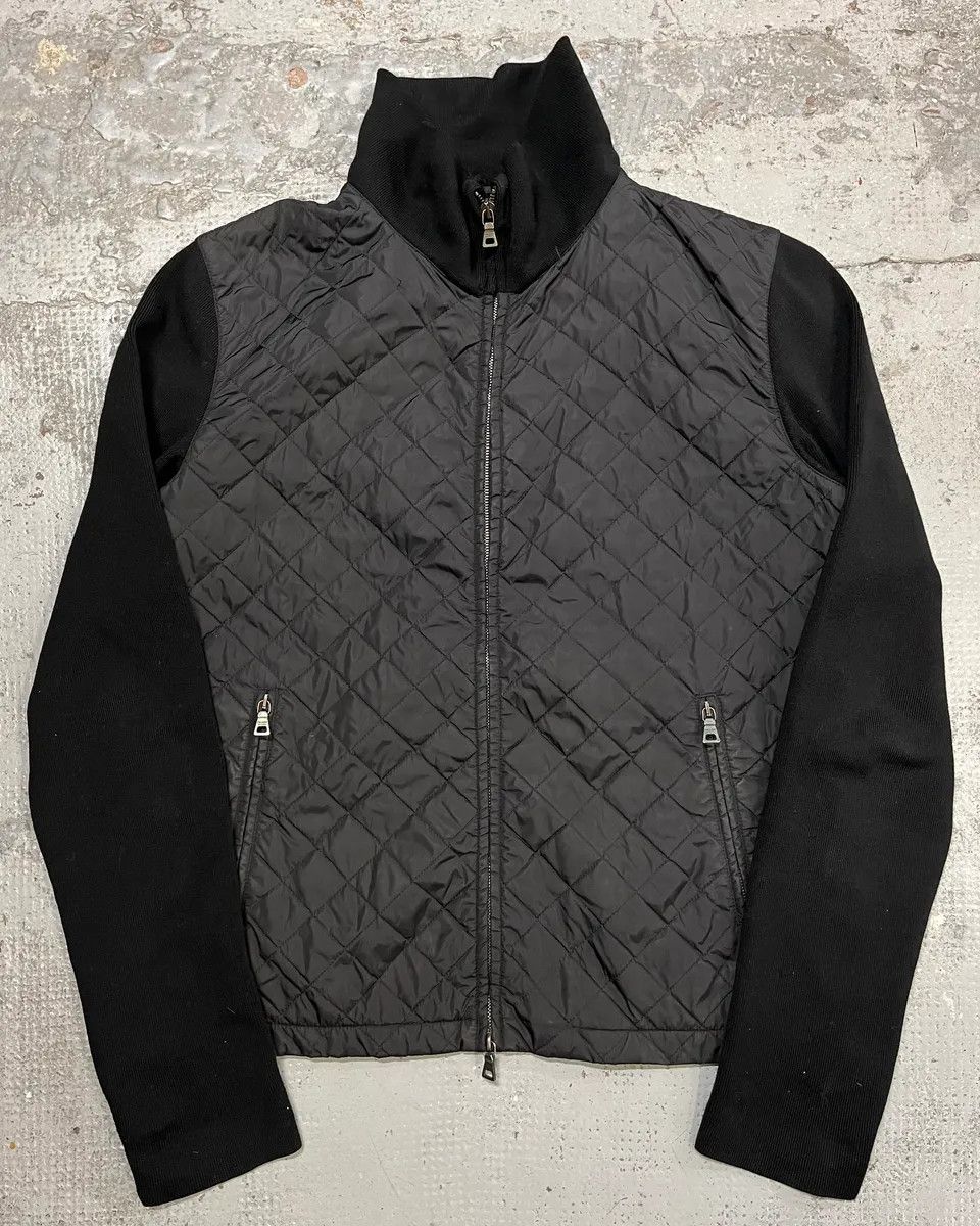Prada AW2006 Prada Black Nylon Quilted Hybrid Jacket Size US L / EU 52-54 / 3 - 1 Thumbnail