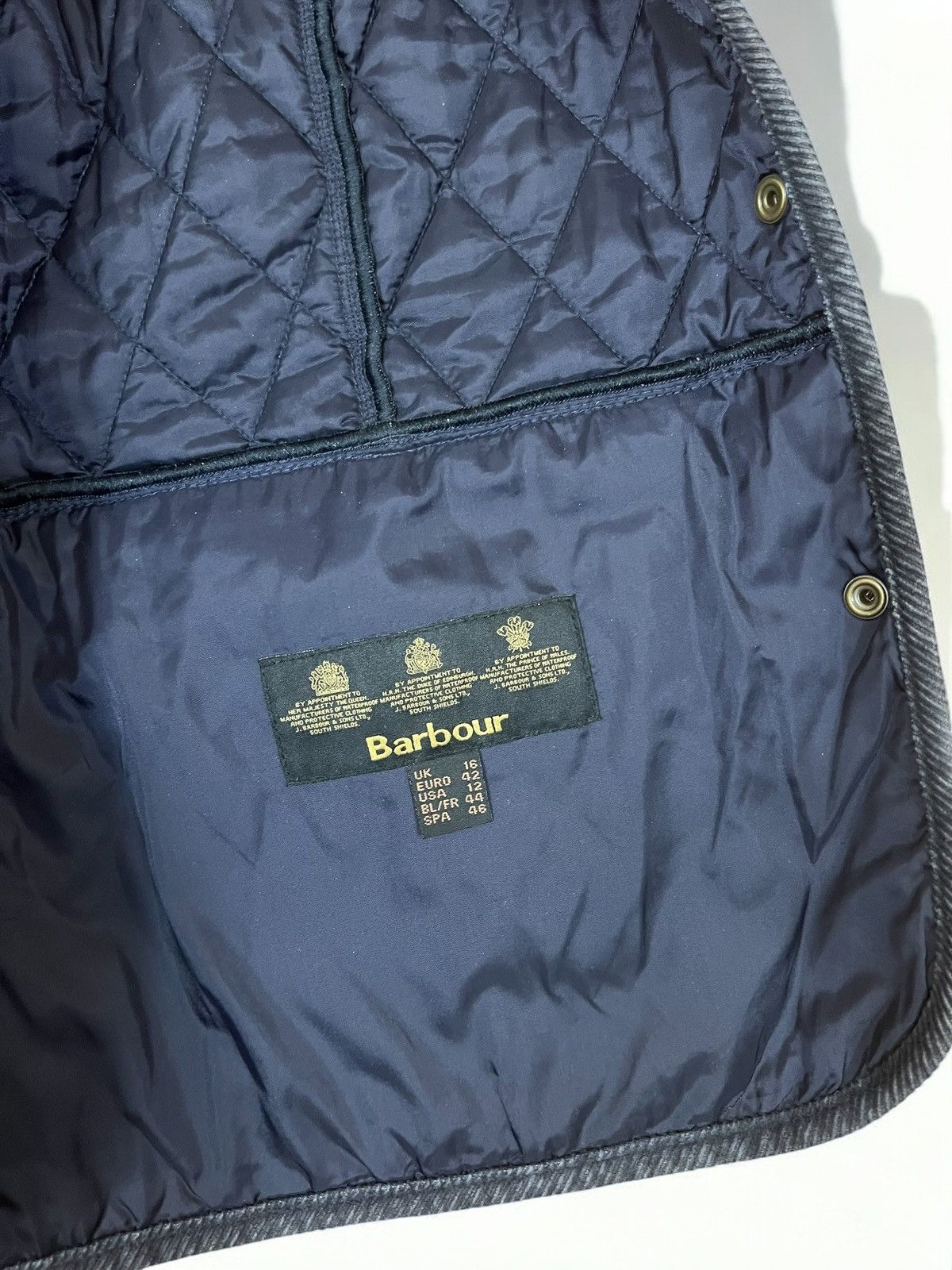 Barbour Barbour Vintage Quilt Navy Jacket size L Size L / US 10 / IT 46 - 6 Thumbnail