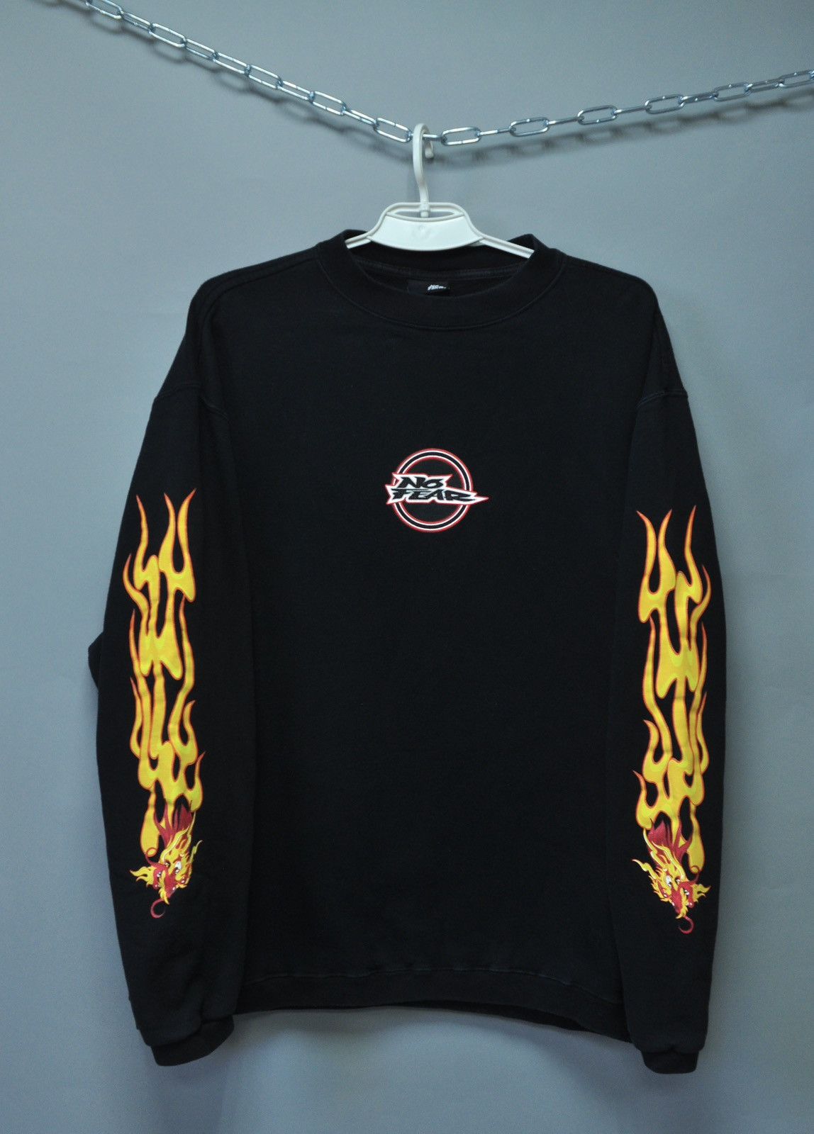 Japanese Brand × No Fear × Vintage Vintage No Fear Crewneck Sweatshirt 2000s “year of dragon” Size US L / EU 52-54 / 3 - 1 Thumbnail