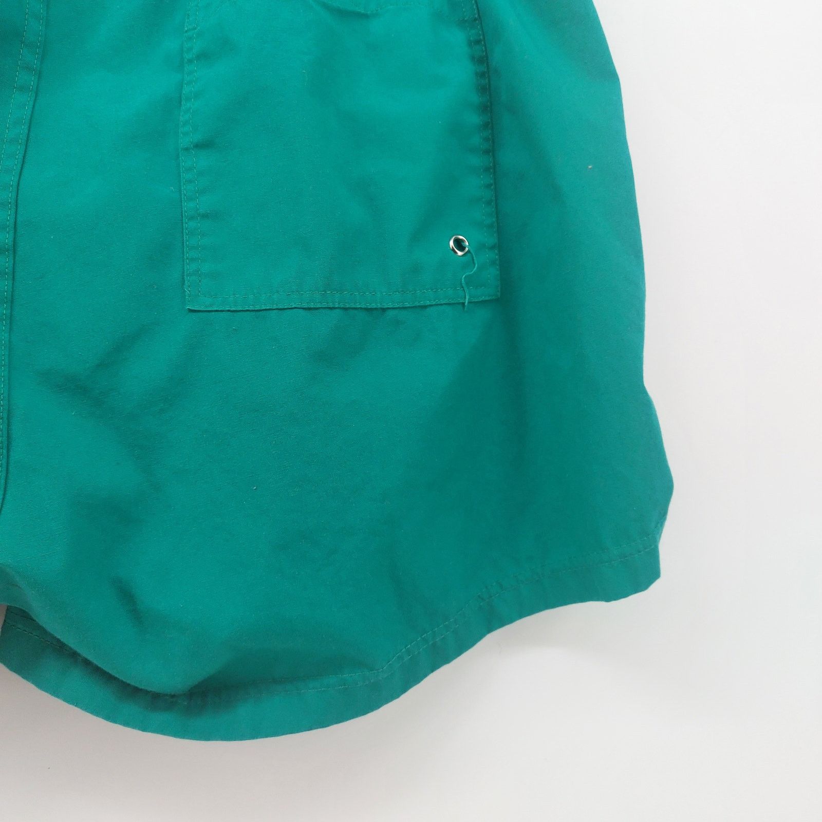 Vintage Vintage Swim Trunks Drawstring Beach Pool Green Navy Blue L Size US 35 - 13 Thumbnail