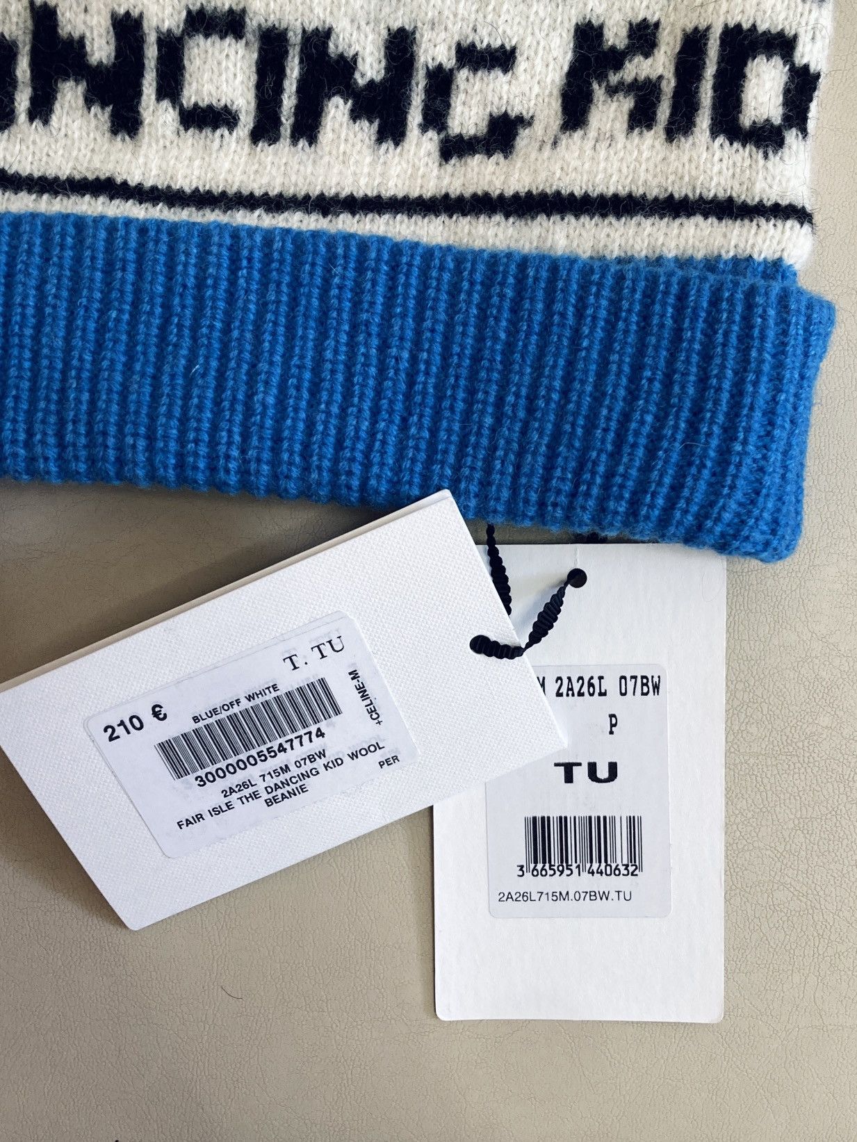 Celine CELINE BY HEDI SLIMANE 21SS DANCING KID FAIR ISLE BEANIE Size ONE SIZE - 3 Thumbnail