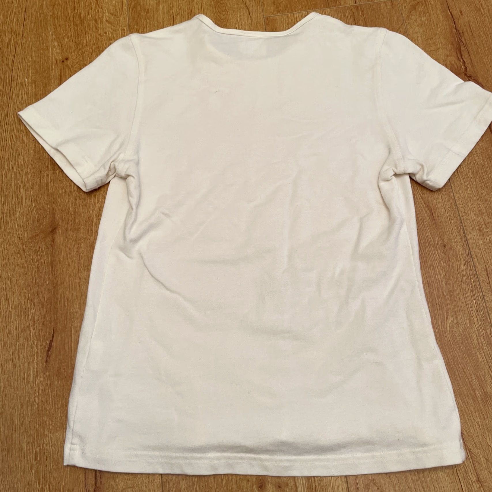 Vintage VINTAGE Authentic AKA Womens Top L Cotton Knit Short Sleeve Cream Boho T-Shirt Size L / US 10 / IT 46 - 7 Thumbnail
