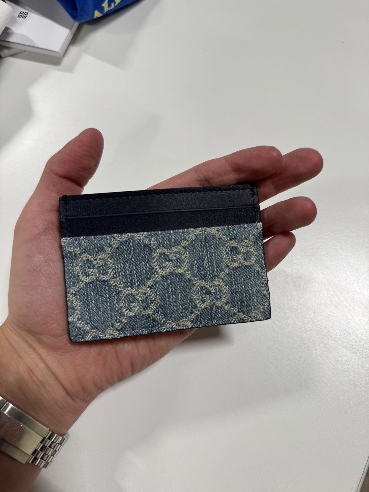 Gucci Gucci GG Denim Card Holder NEW 350$ Size ONE SIZE - 2 Thumbnail
