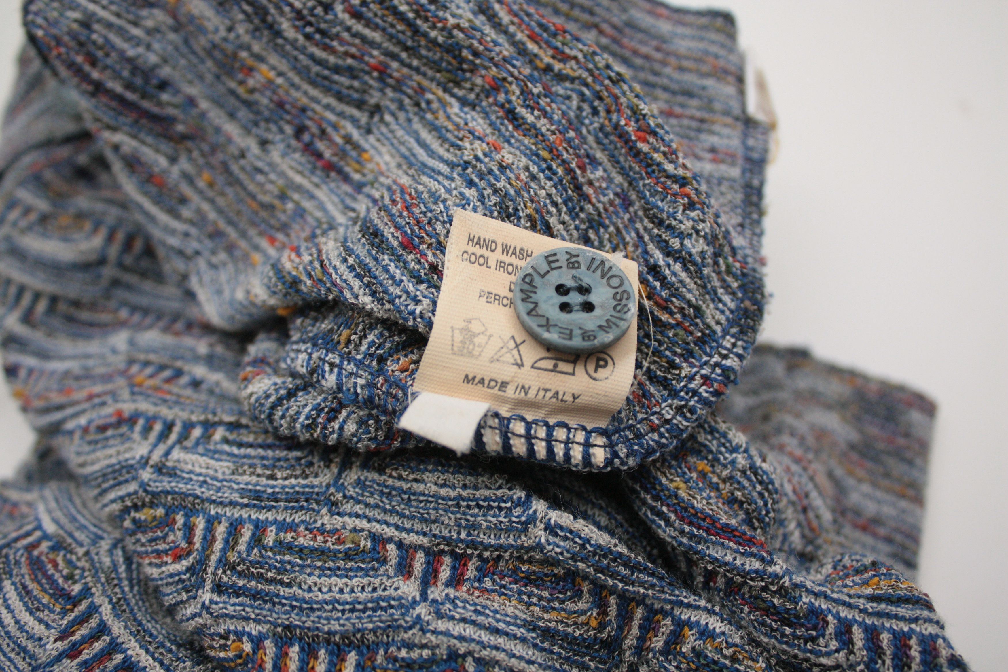 Missoni Missoni Example Vintage Cotton Blend Knitted Cardigan L Size US L / EU 52-54 / 3 - 6 Thumbnail