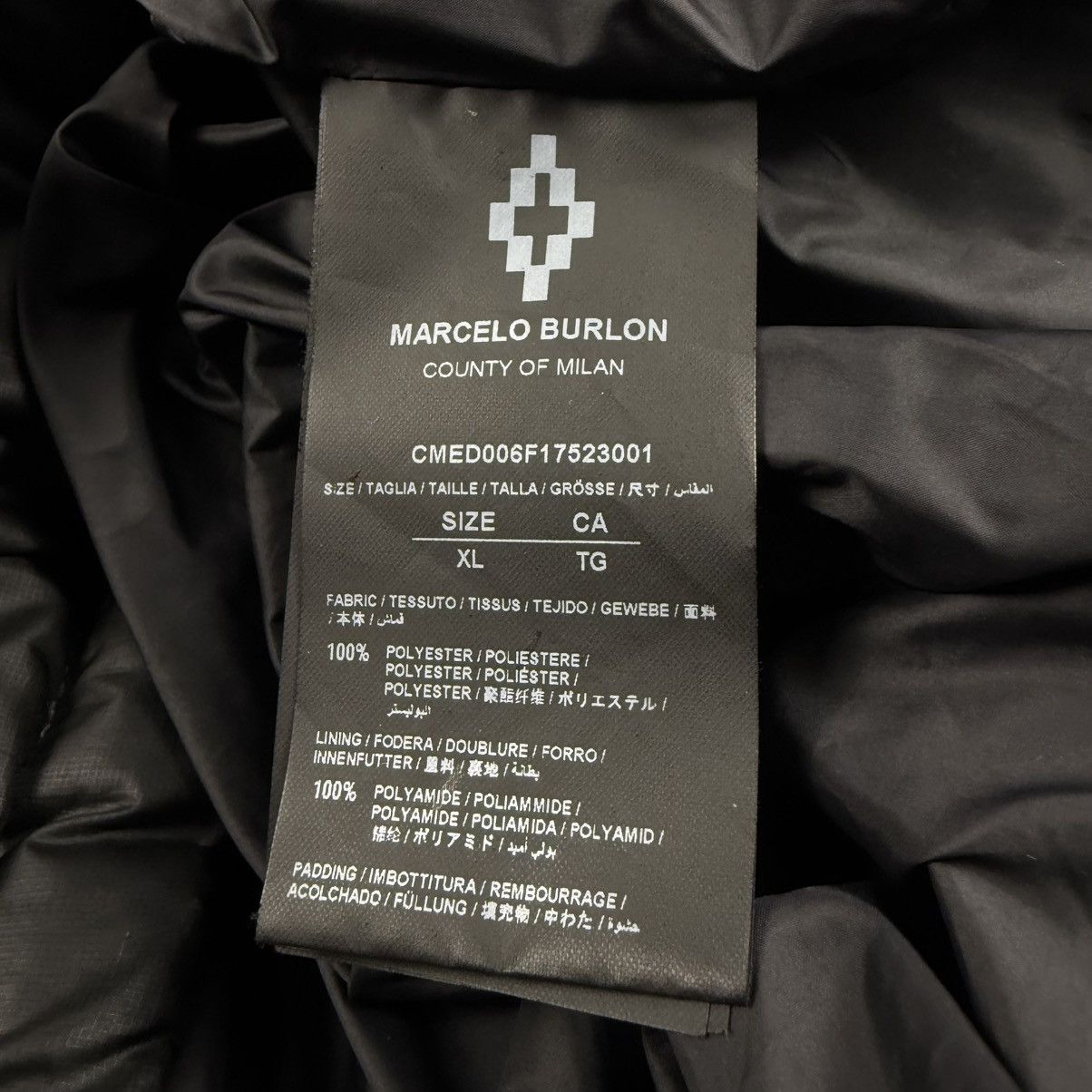 Marcelo Burlon Marcelo Burlon County of Milan Blue Wings Down Puffer Jacket Size US XL / EU 56 / 4 - 8 Thumbnail
