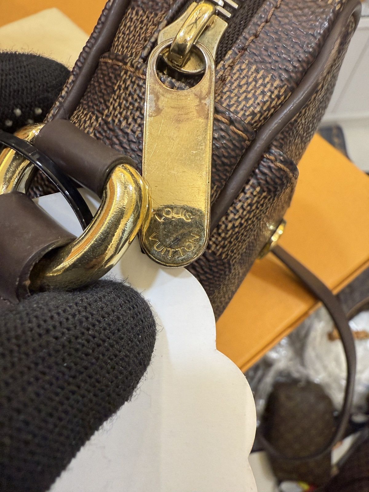 Louis Vuitton LOUIS VUITTON DAMİER EBENE RIFT -2142 Size ONE SIZE - 7 Thumbnail