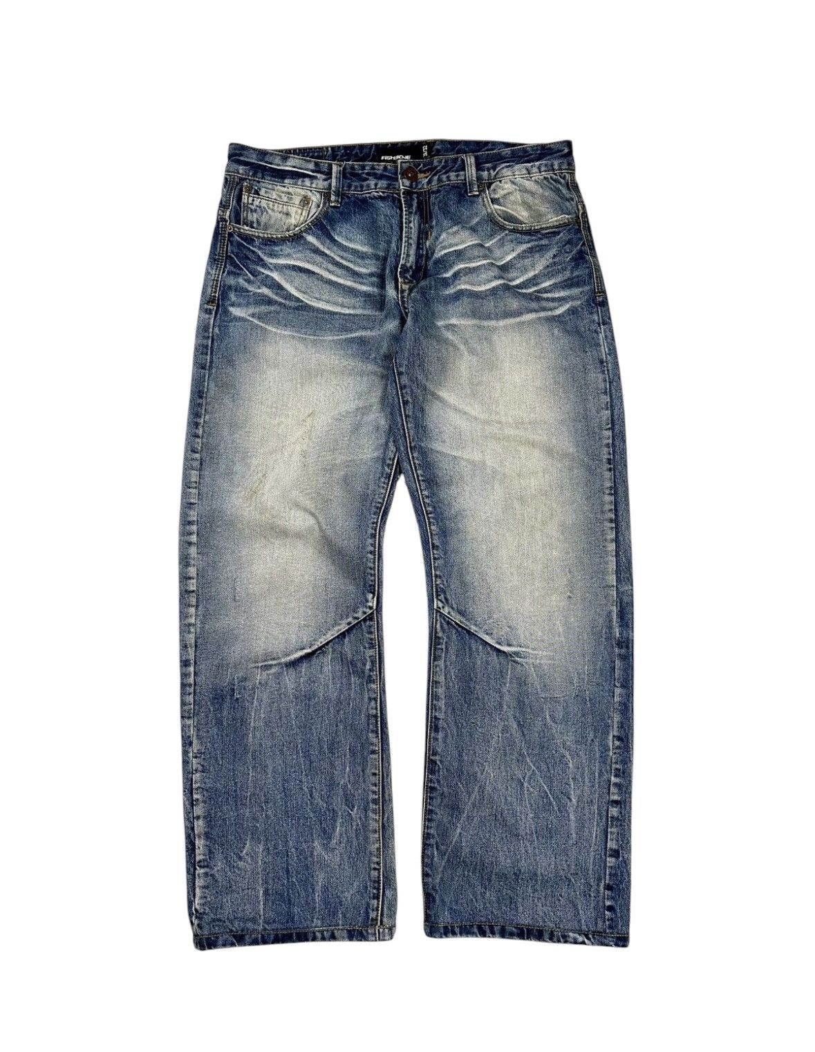 Japanese Brand × Vintage Vintage y2k Baggy Washed Japanese Denim Pants Jeans Mudwash Size US 36 / EU 52 - 6 Thumbnail