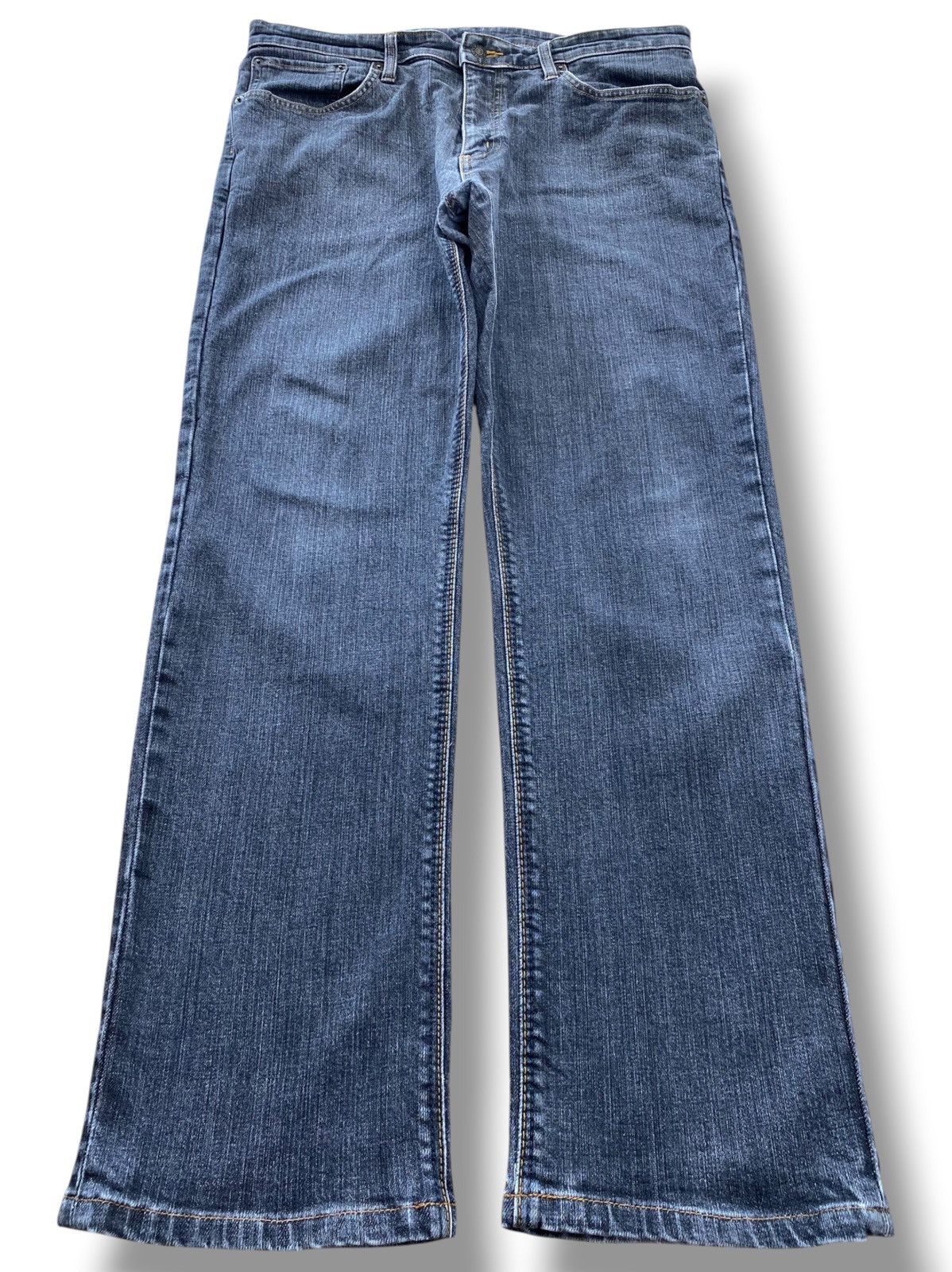 Edwin Edwin Blue Wash Style Straight Leg Jeans Size US 35 - 1 Thumbnail