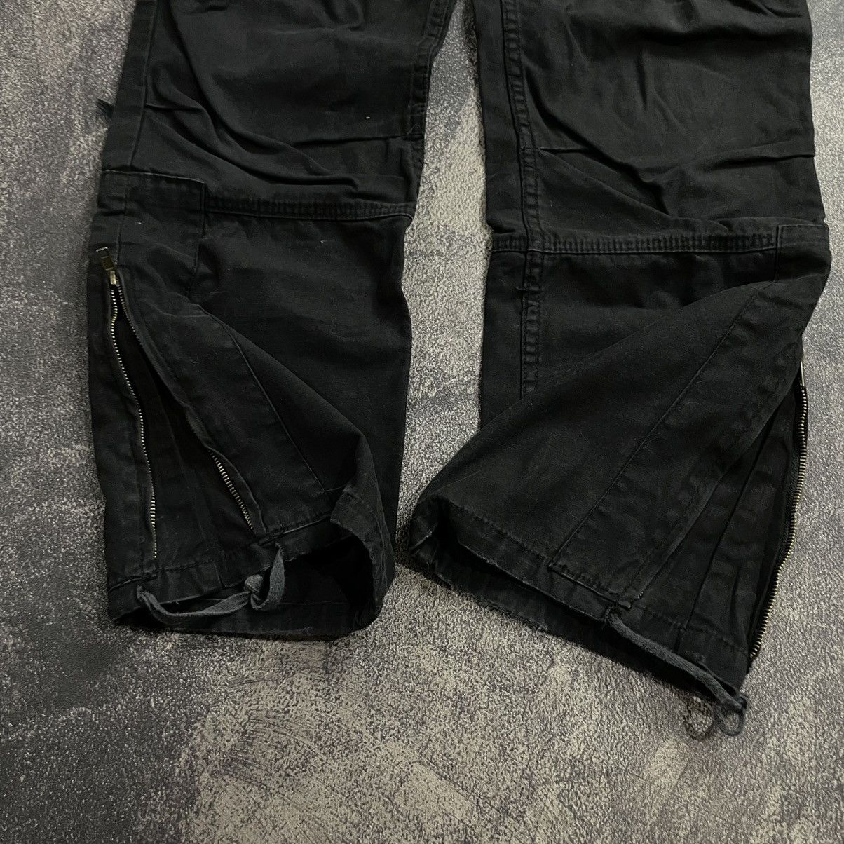 Isamu Katayama Backlash Jungle Storm Black Cargo Pants Size US 31 - 4 Thumbnail