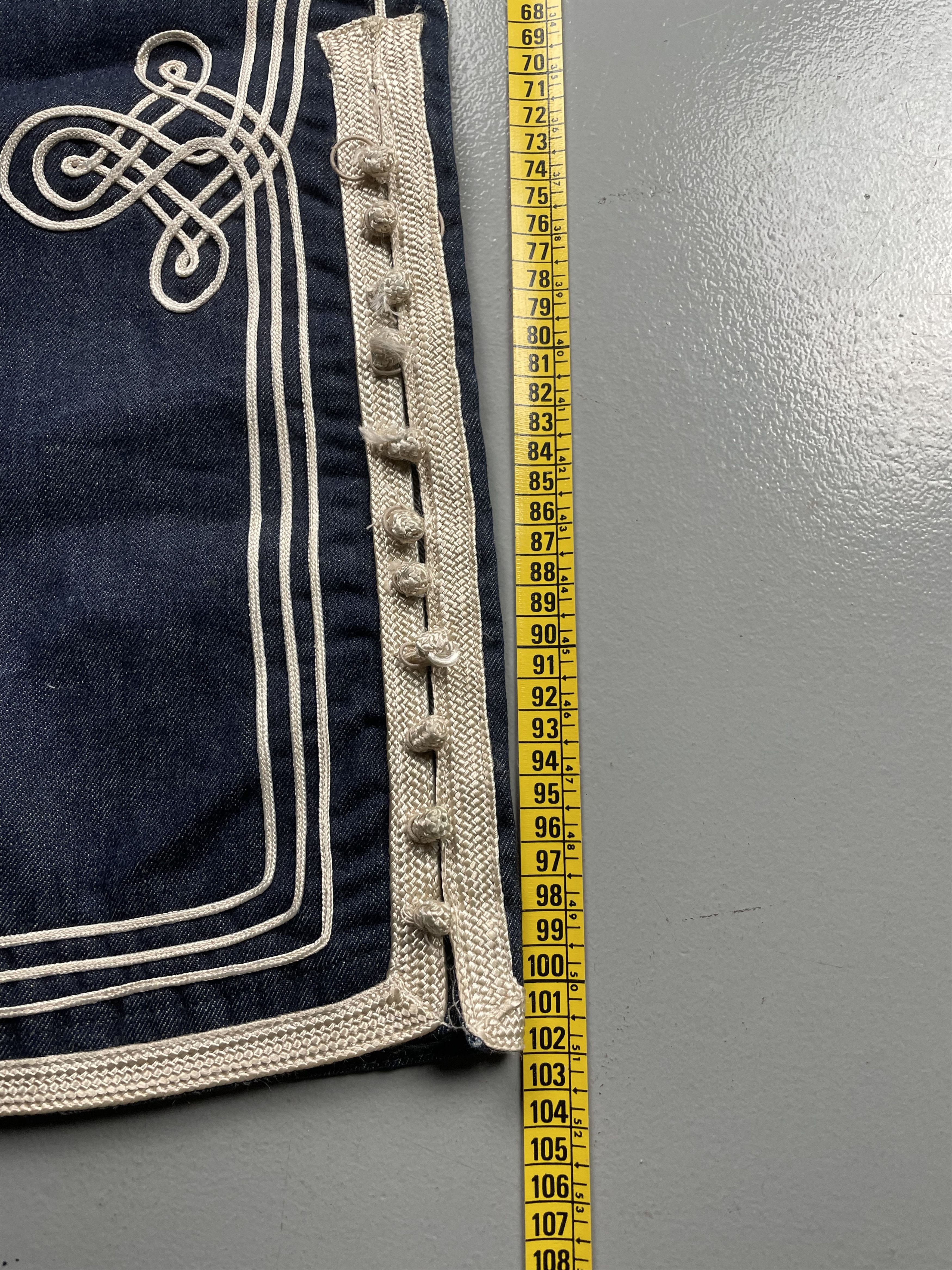 Jean Paul Gaultier vintage Gaultier Jean's embroidered jeans - size 30 Size 30" / US 8 / IT 44 - 13 Thumbnail