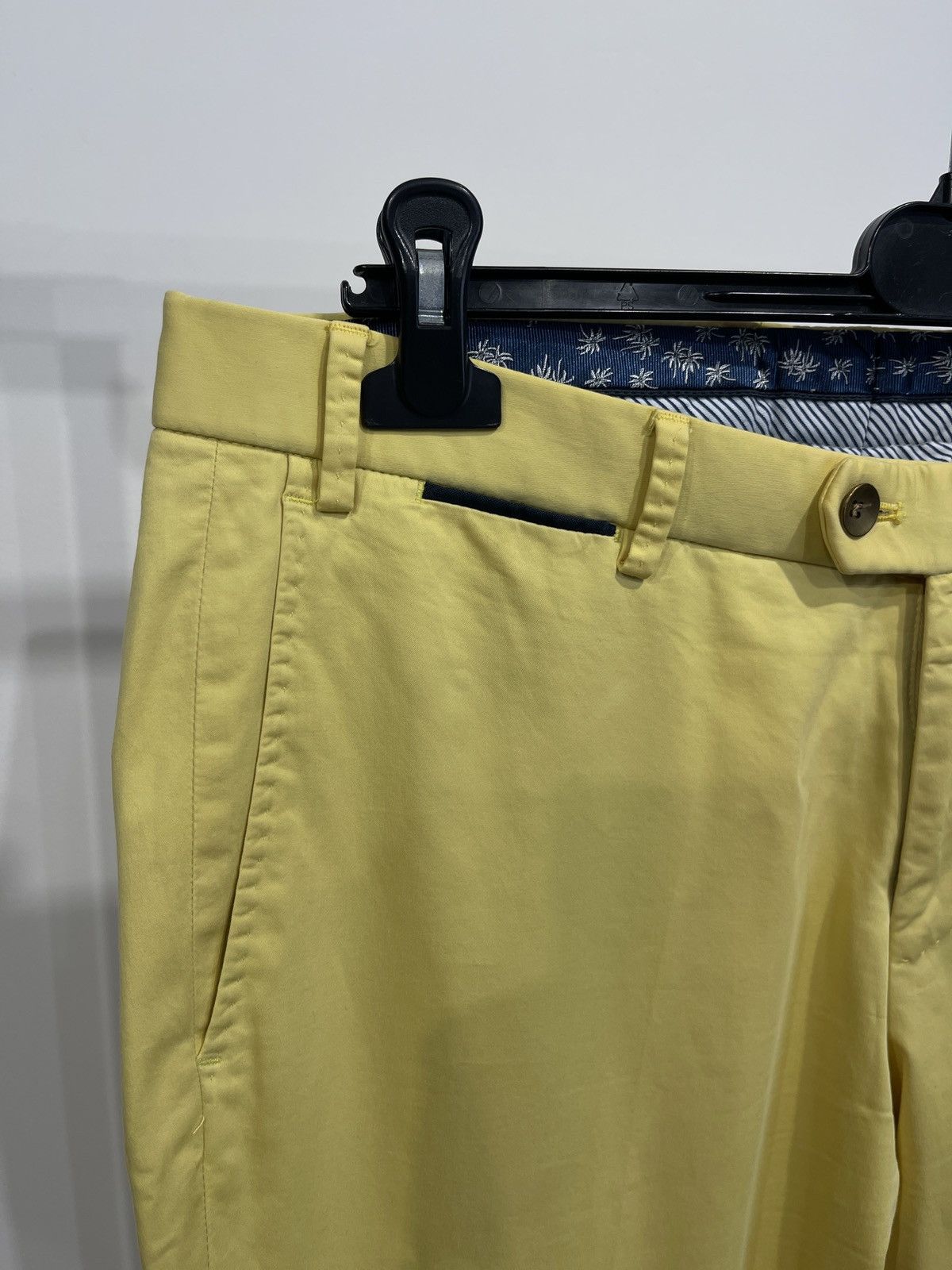 Hiltl HILTL Men's Teaker-S Chino Trousers Yellow Cotton pants us34 Size US 34 / EU 50 - 3 Thumbnail