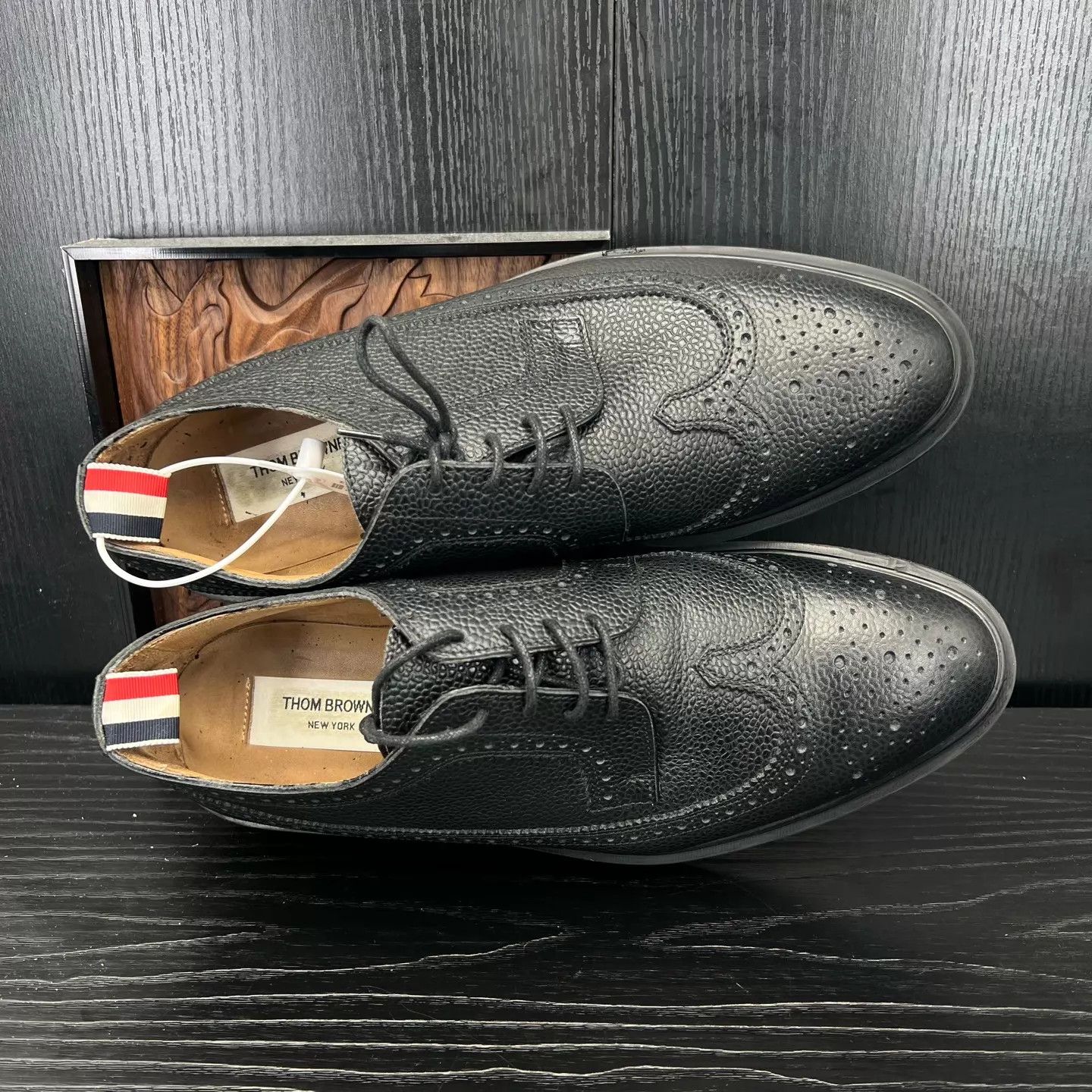 Thom Browne TB Carved Black Dress Shoes 42 with Box Like New Size US 9 / EU 42 - 7 Thumbnail