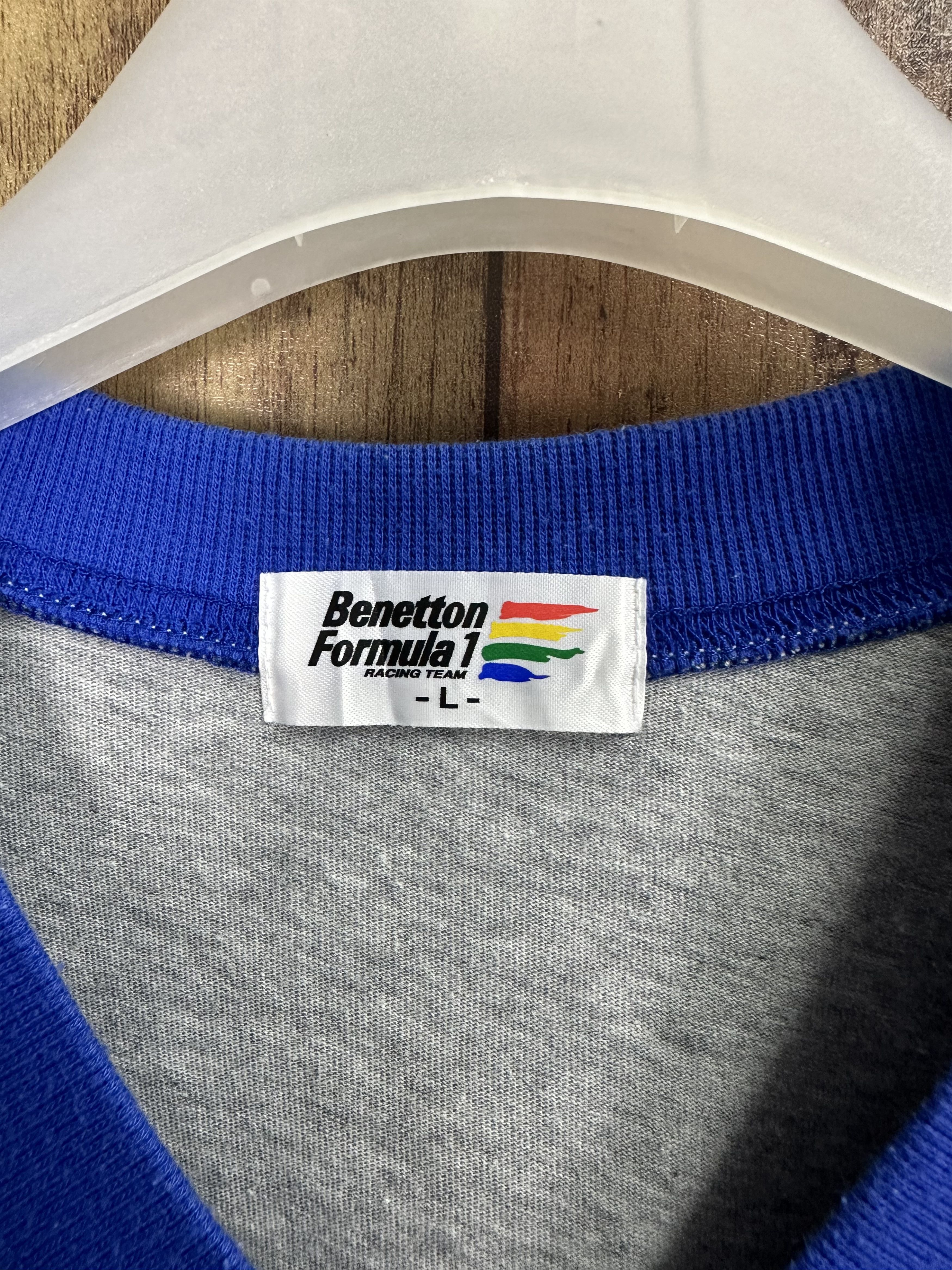 Benetton Benetton Formula 1 Spellout Logo Vintage Tshirt A320 Size US M / EU 48-50 / 2 - 9 Thumbnail