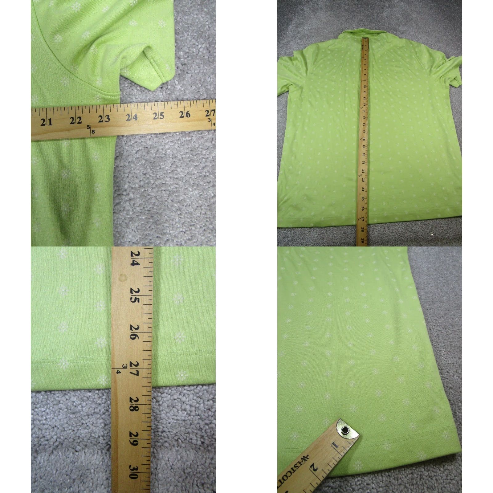 UNTUCKit UNTUCKit Polo Shirt Mens L Green White Golf Polo Shirt Mens L Green White Golf Size US L / EU 52-54 / 3 - 8 Thumbnail
