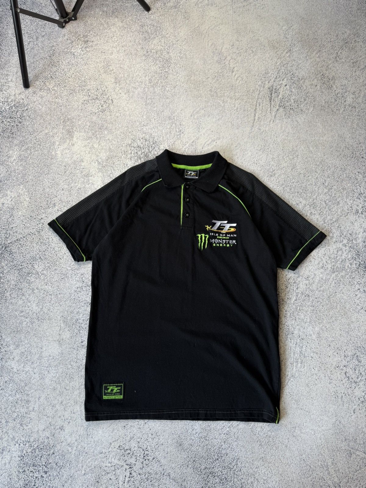Vintage Vintage Polo Monster Energy Isle of Man TT Moto Racing USA Size US L / EU 52-54 / 3 - 4 Thumbnail