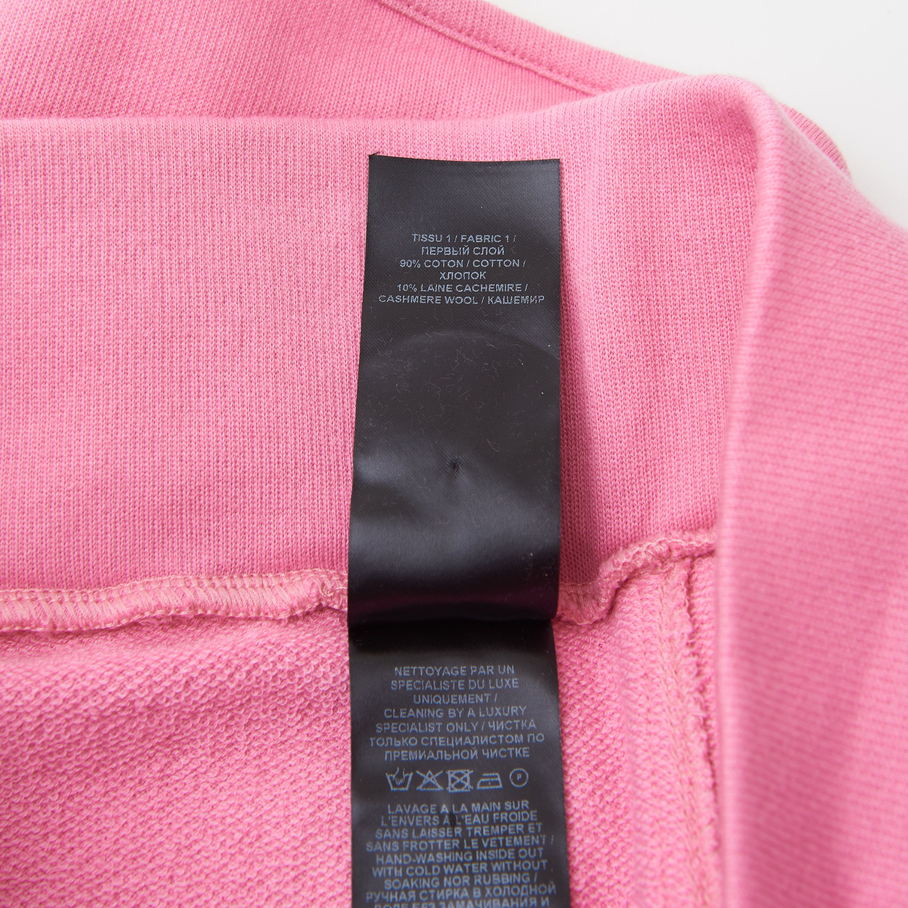 Balmain Light Pink Cashmere & Cotton Shorts With Monogram Logo Size 28" / US 6 / IT 42 - 10 Thumbnail