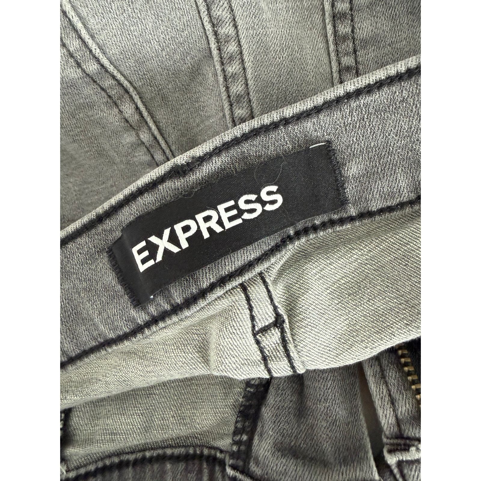 Express Express Gray High Rise Ankle Legging Jeans Women 8R - D013 Size 30" / US 8 / IT 44 - 4 Thumbnail