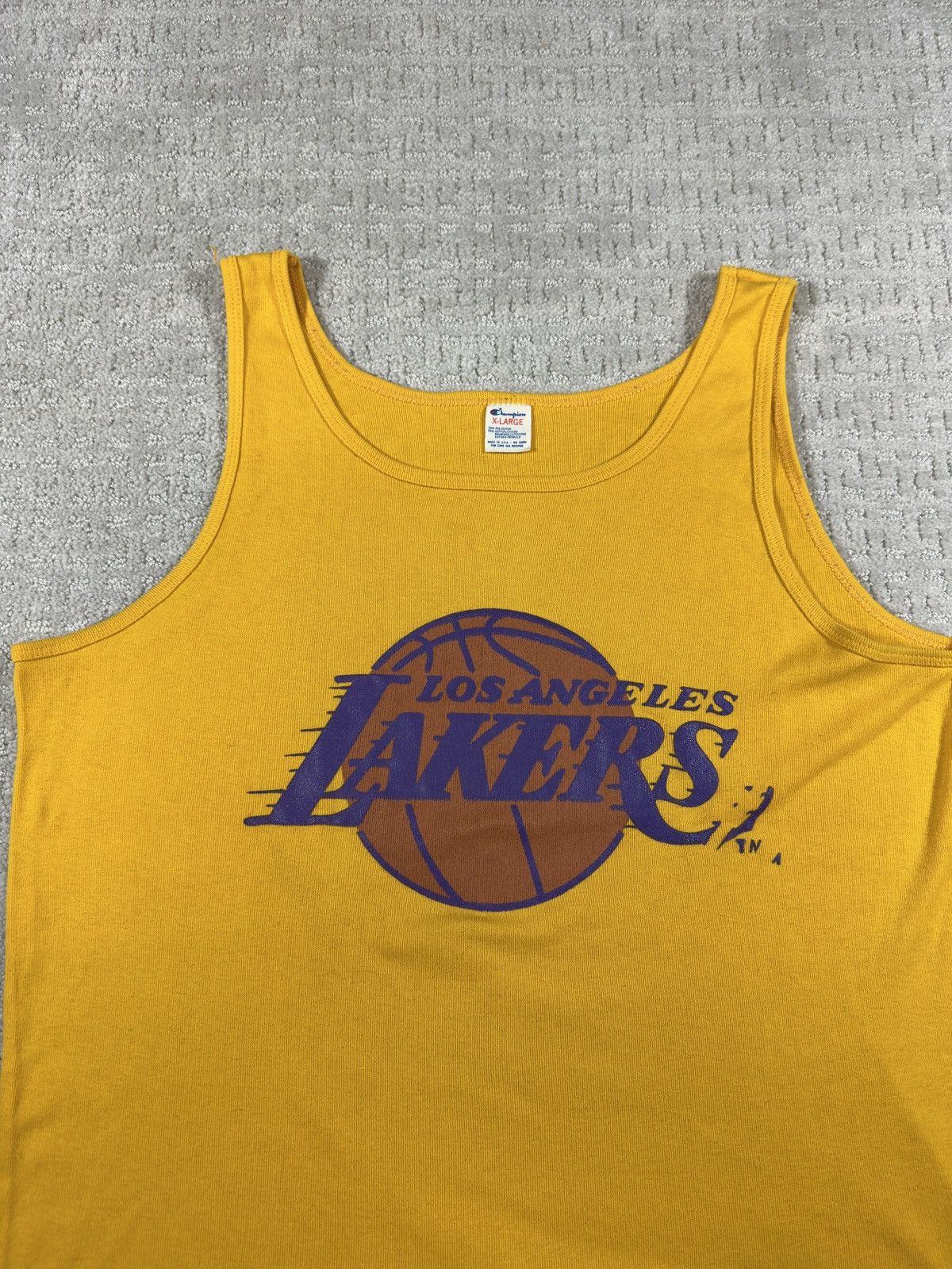 NBA 1980’s Los Angeles Lakers Champion Tank Top Size US XL / EU 56 / 4 - 1 Thumbnail