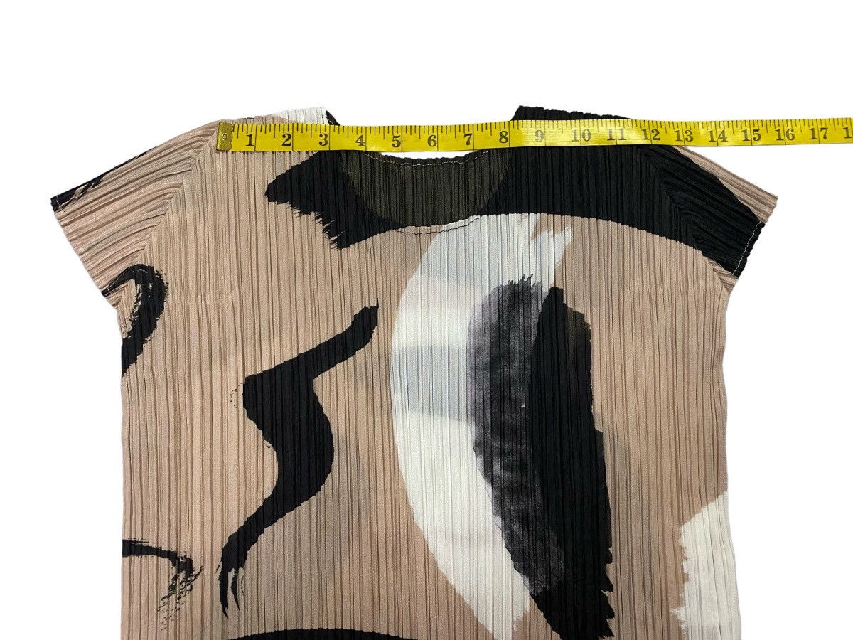 Pleats Please Issey Miyake Pleats Please Issey Miyake Pleated Abstract Print Plisse Top Size M / US 6-8 / IT 42-44 - 5 Thumbnail