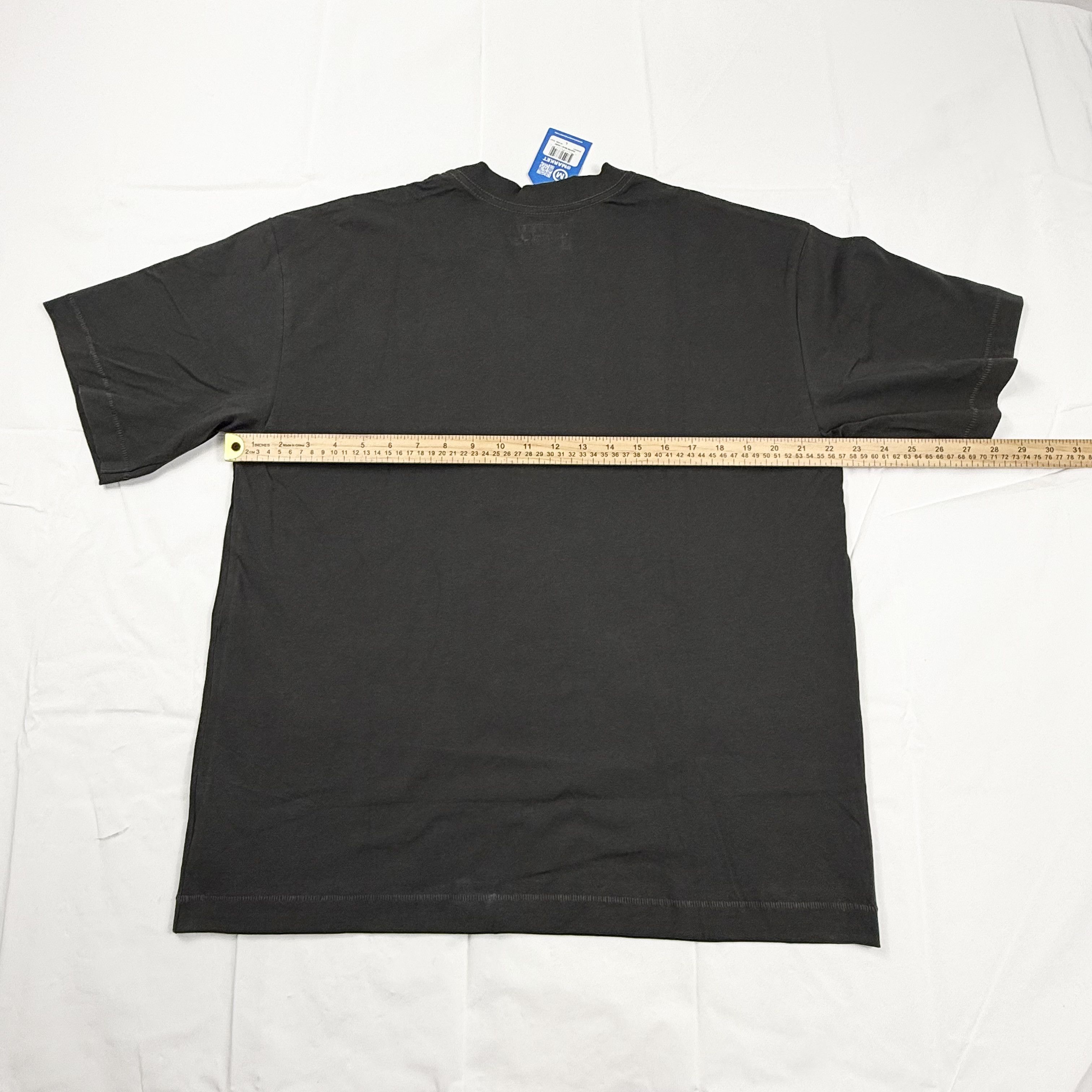 Market Market Hunter Bear T-Shirt Washed Black Graphic Tee Mens Size US L / EU 52-54 / 3 - 6 Thumbnail